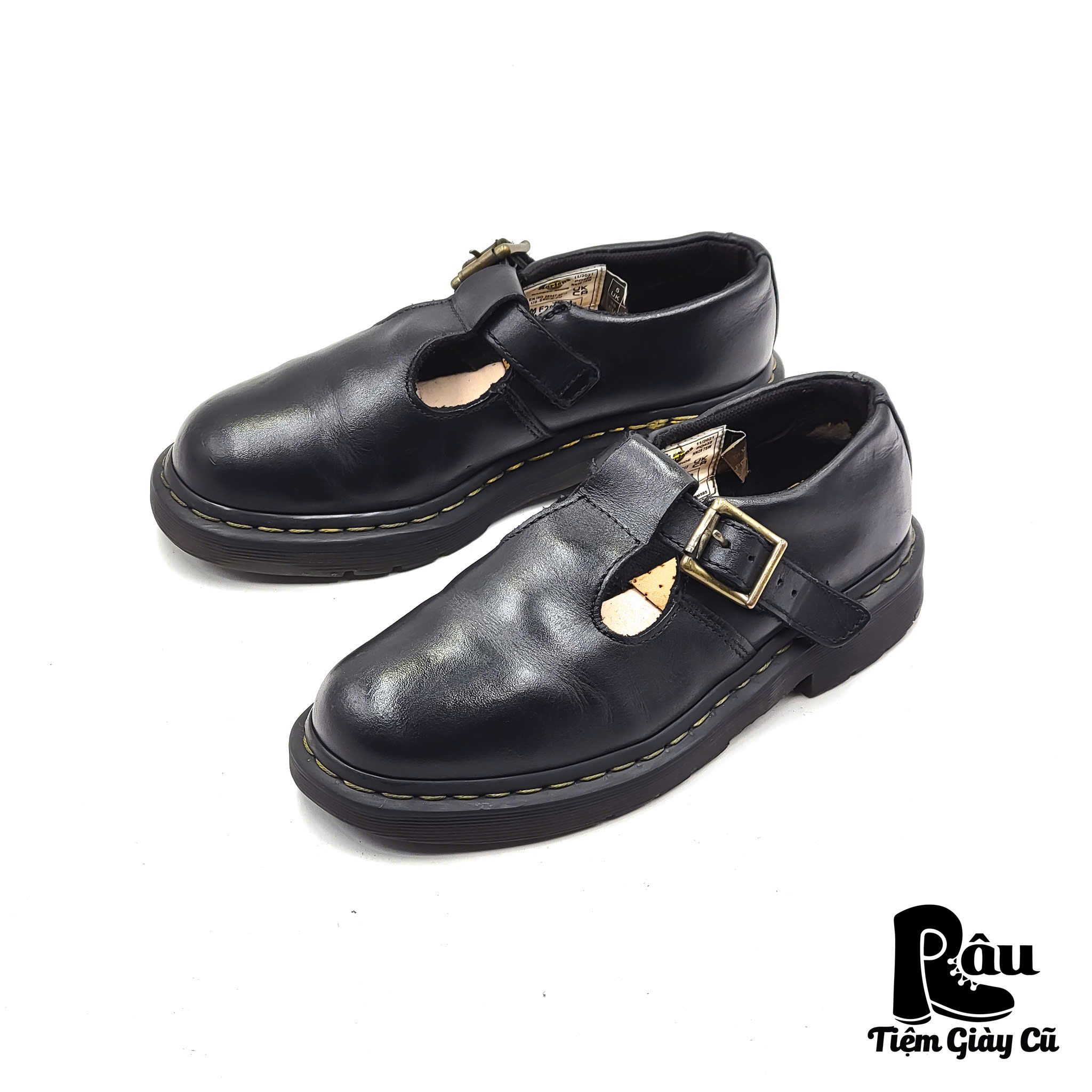|SIZE 37| DR.MARTENS POLLEY SR LA004 MARY JANE T STRAP SHOES Z37-6887