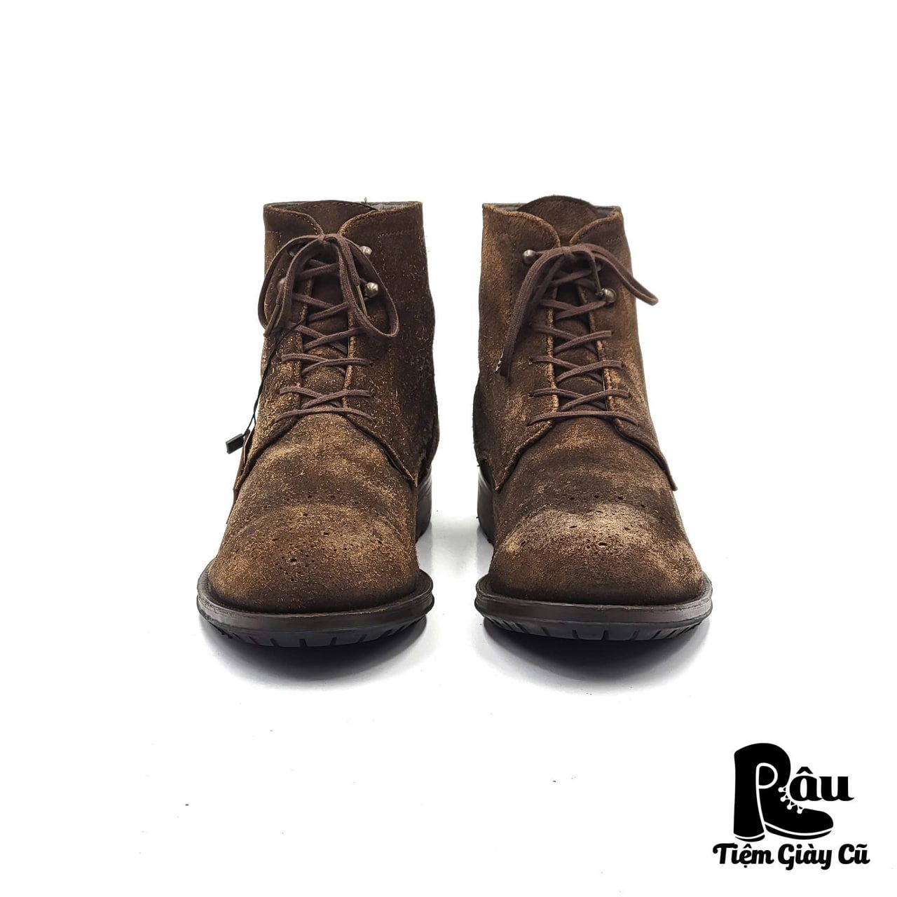 |SIZE 41| H BY HUDSON BROGUE CAPTOE LACE UP BOOT Z41-6717
