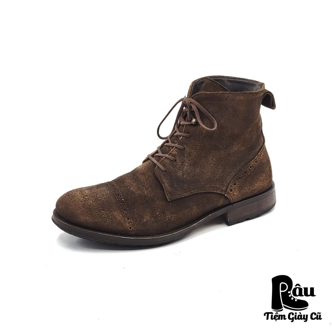 |SIZE 41| H BY HUDSON BROGUE CAPTOE LACE UP BOOT Z41-6717