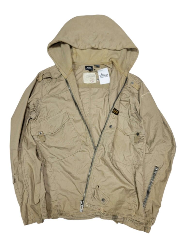 |SIZE L| G-STAR RAW MULTIPOCKET HOODED MILITARY JACKET AOL-5834