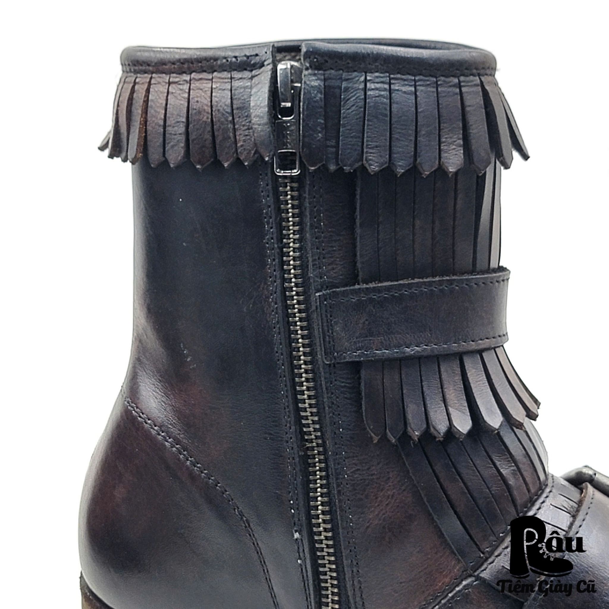 |SIZE 38| KSUBI KILTIE-STRAP BOOT W SIDE ZIP Z38-5957