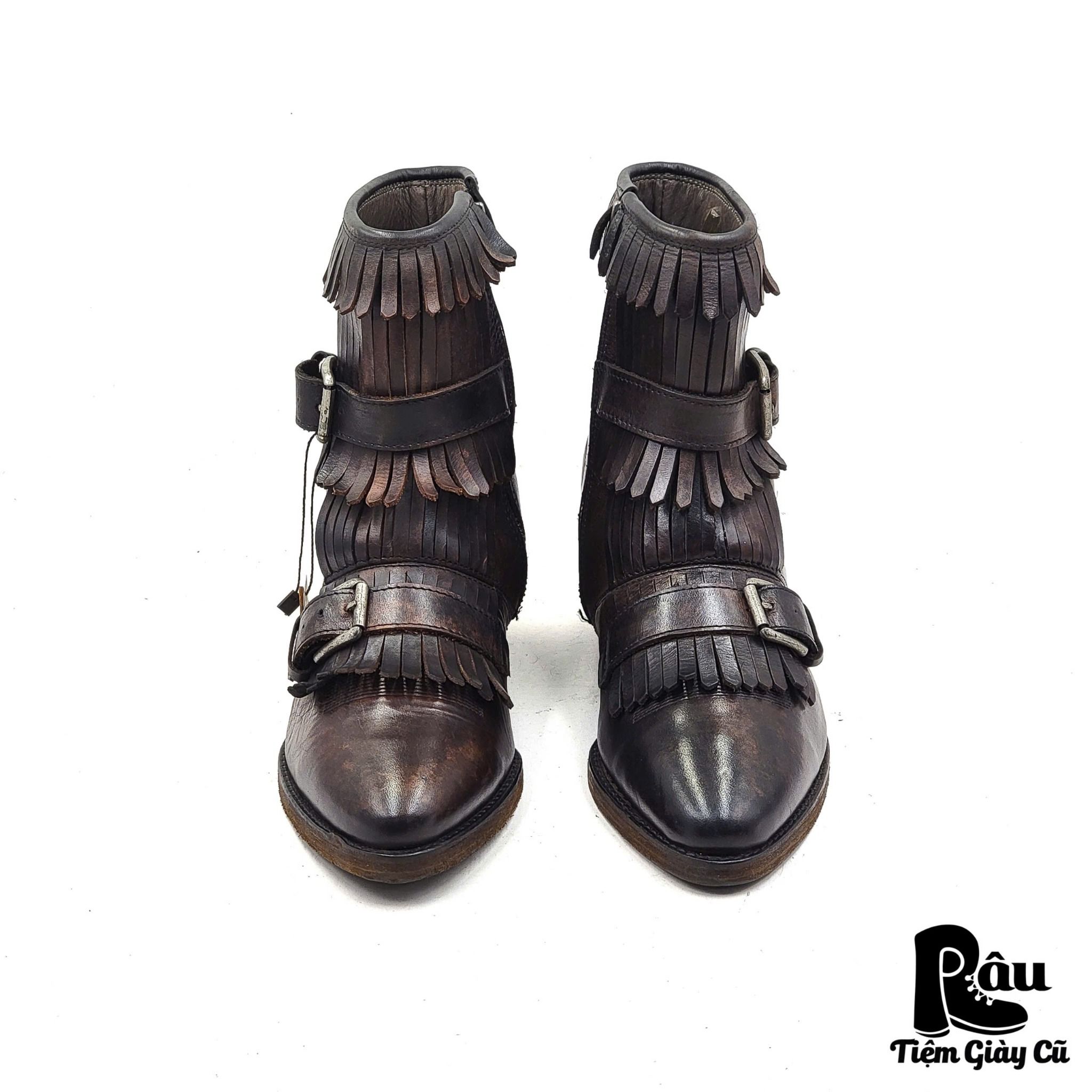 |SIZE 38| KSUBI KILTIE-STRAP BOOT W SIDE ZIP Z38-5957