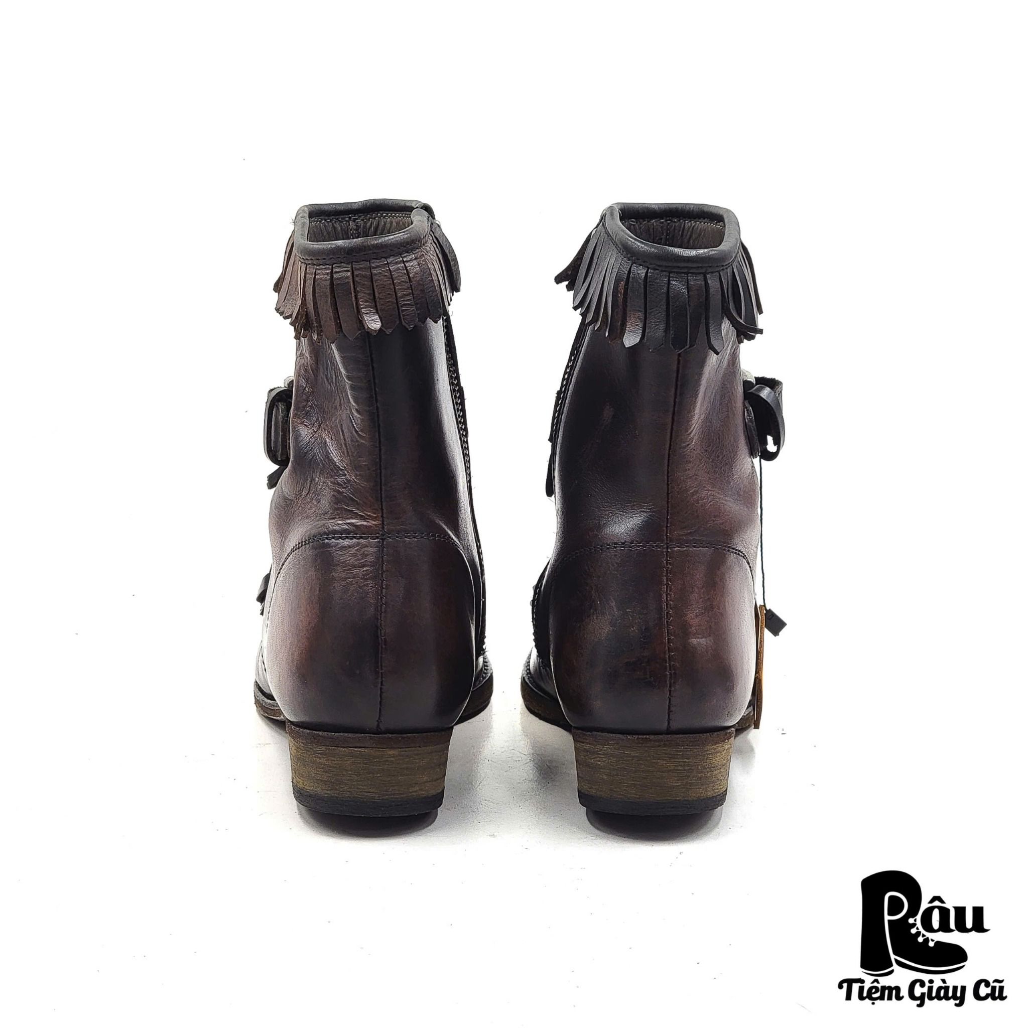 |SIZE 38| KSUBI KILTIE-STRAP BOOT W SIDE ZIP Z38-5957
