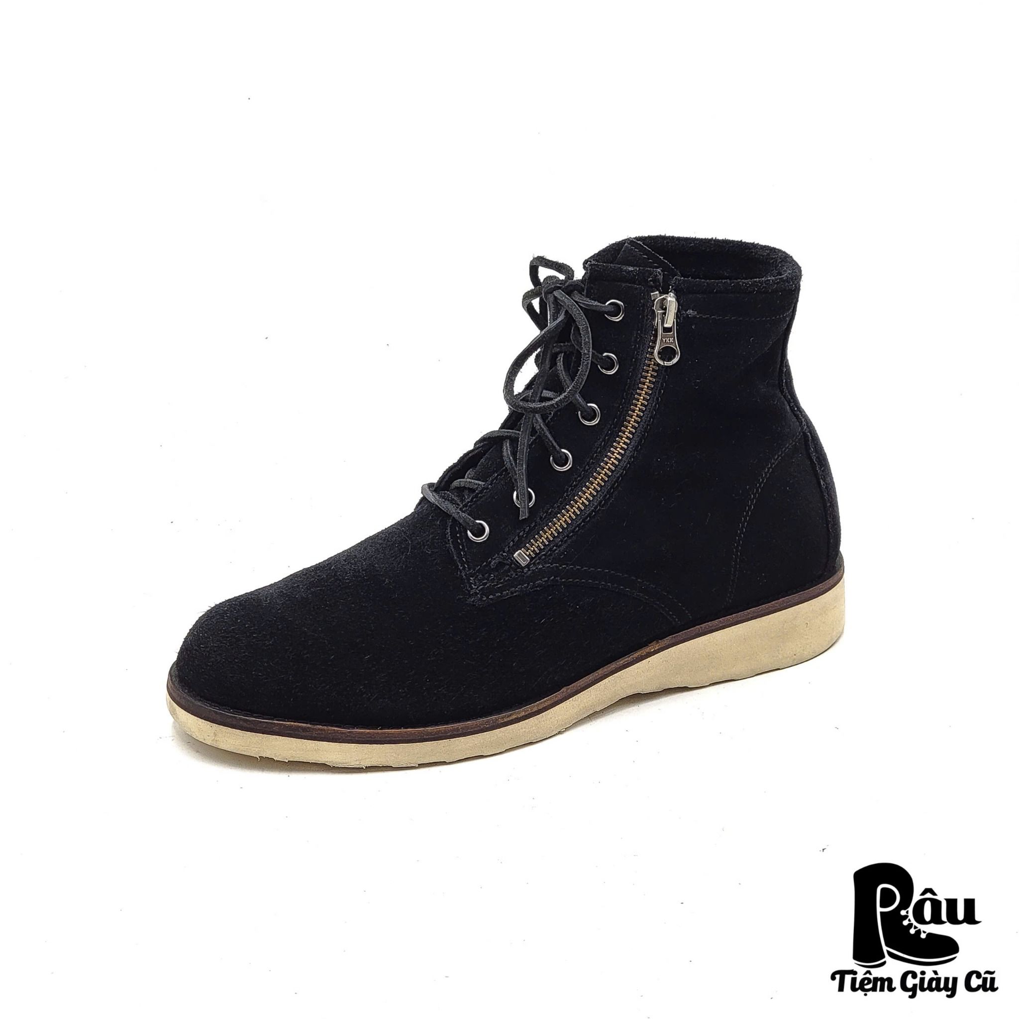 |SIZE 40| STEFANOROSSI SR03048 LACE UP W ZIP BOOT Z40-5277