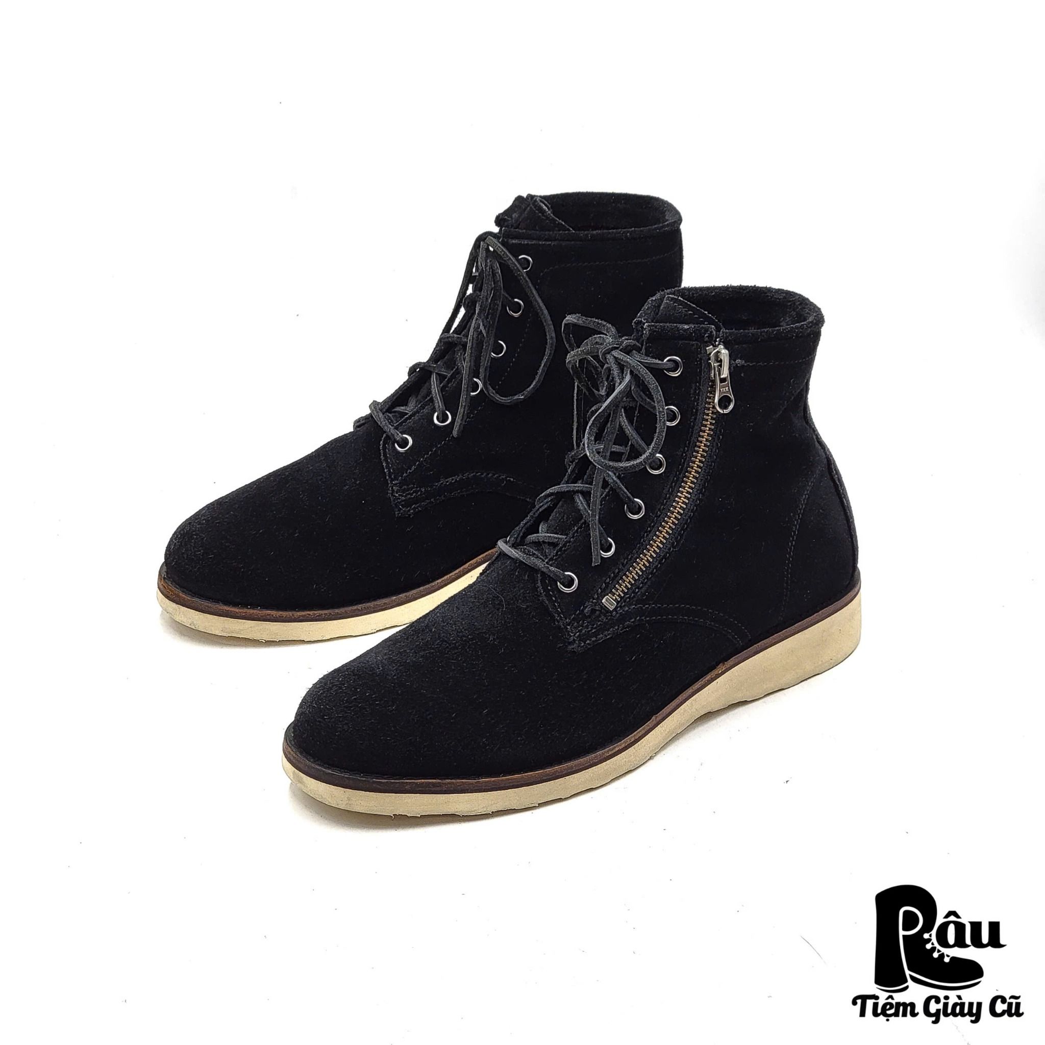 |SIZE 40| STEFANOROSSI SR03048 LACE UP W ZIP BOOT Z40-5277