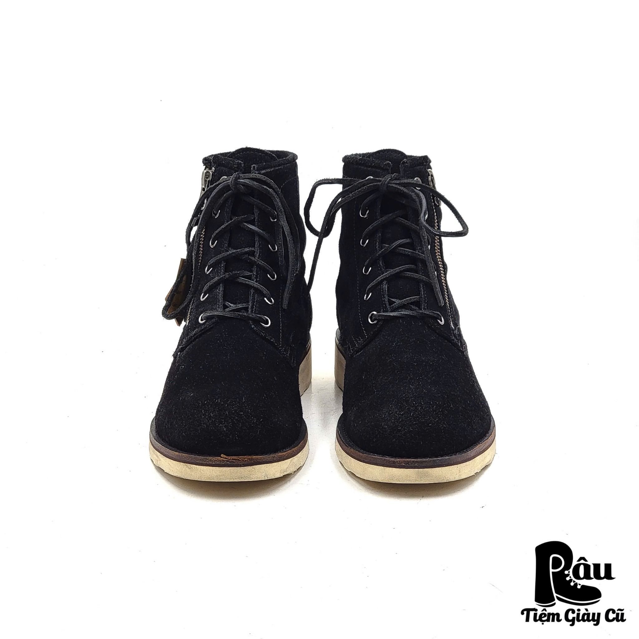 |SIZE 40| STEFANOROSSI SR03048 LACE UP W ZIP BOOT Z40-5277