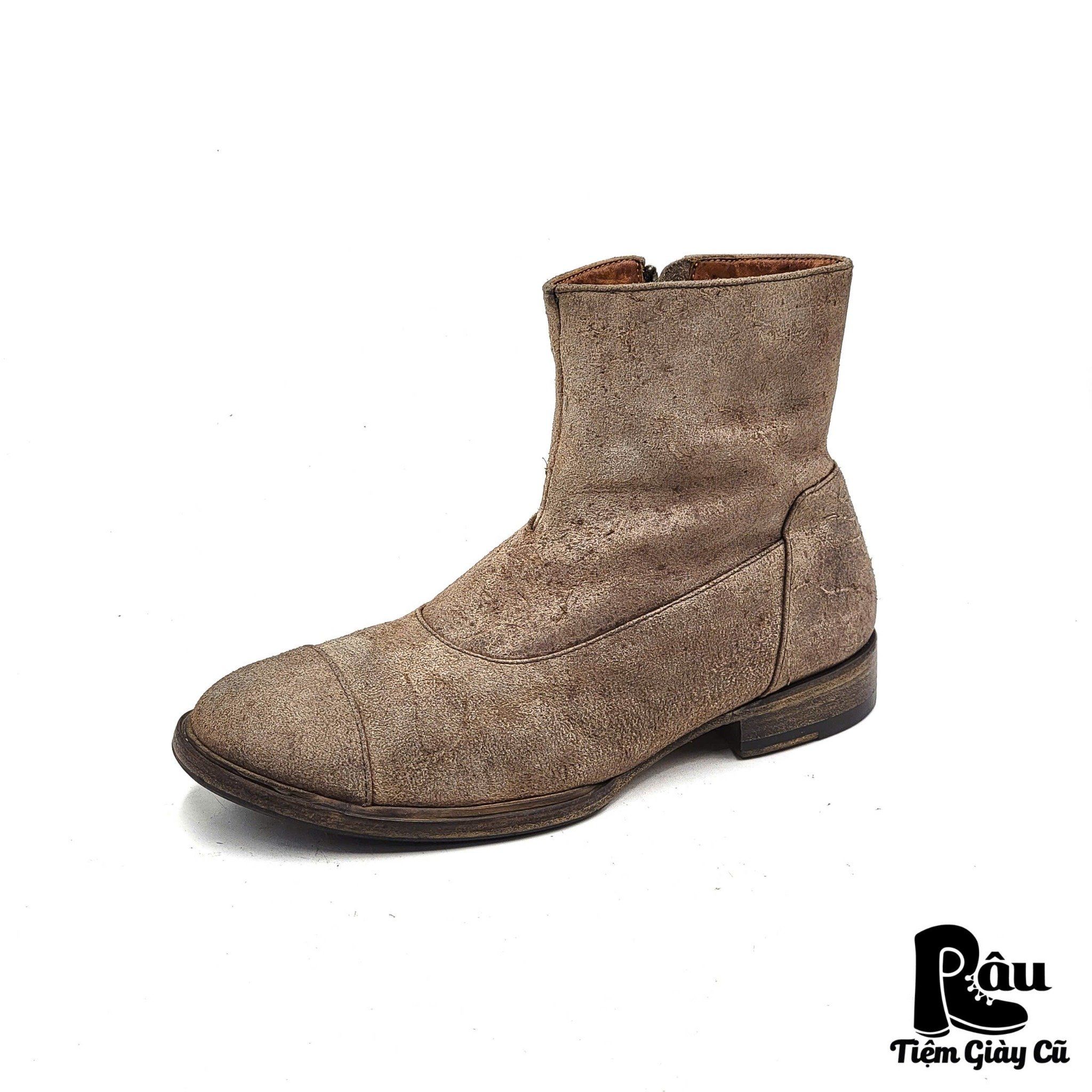 |SIZE 39| ZEHA BERLIN DISTRESSED ZIP BOOT Z39-6018