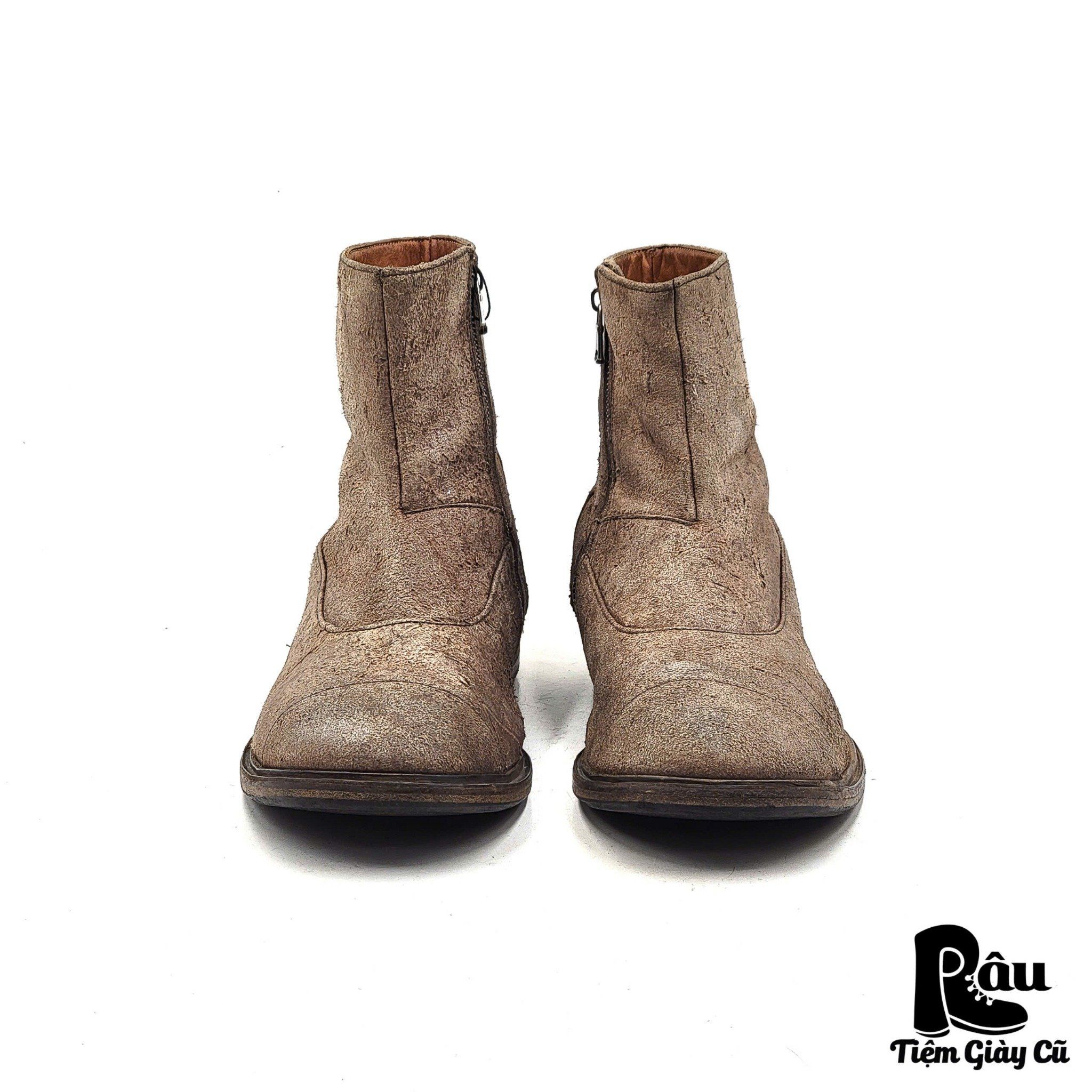 |SIZE 39| ZEHA BERLIN DISTRESSED ZIP BOOT Z39-6018