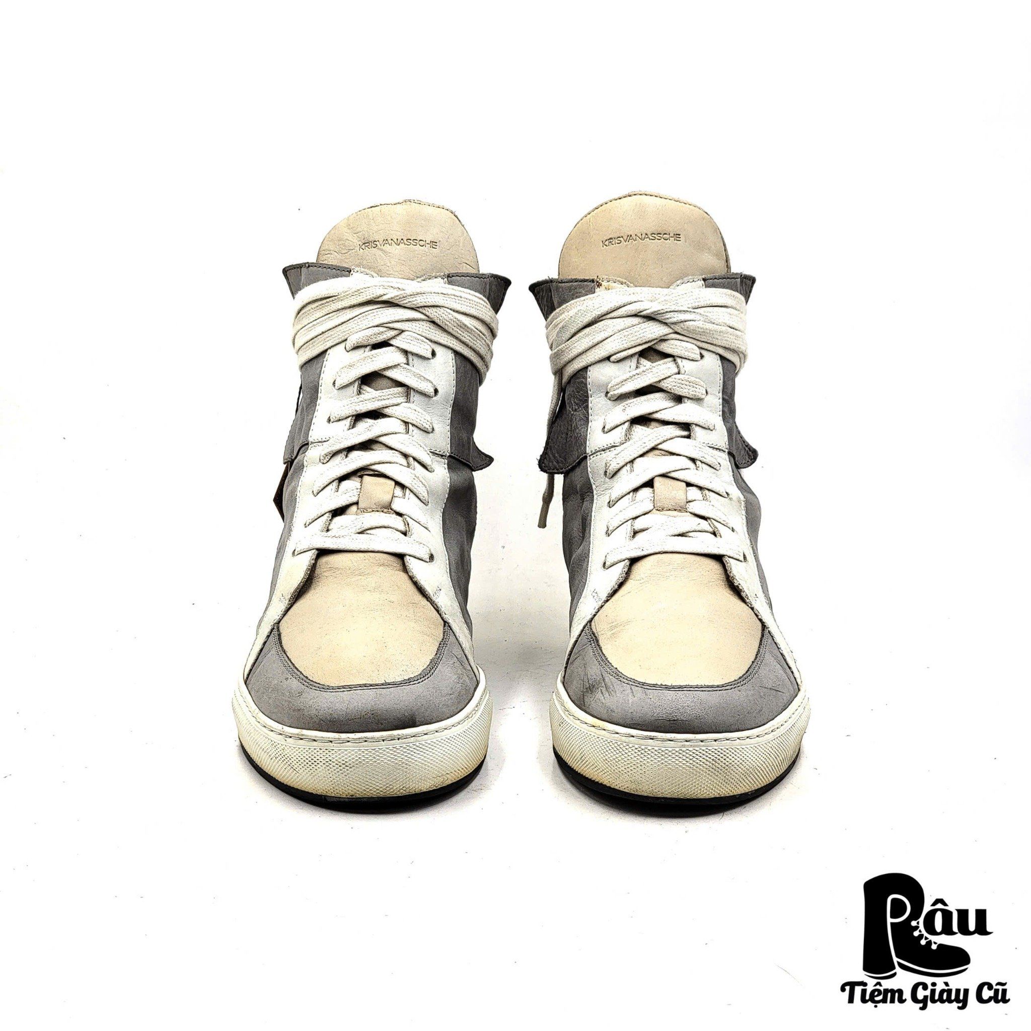 |SIZE 42| KRIS VAN ASSCHE HIGH TOP DOUBLE ZIP SNEAKER Z42-5988