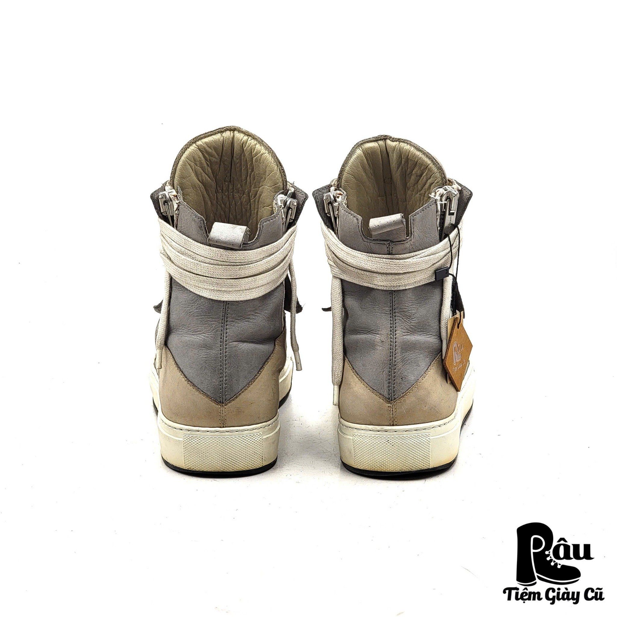|SIZE 42| KRIS VAN ASSCHE HIGH TOP DOUBLE ZIP SNEAKER Z42-5988
