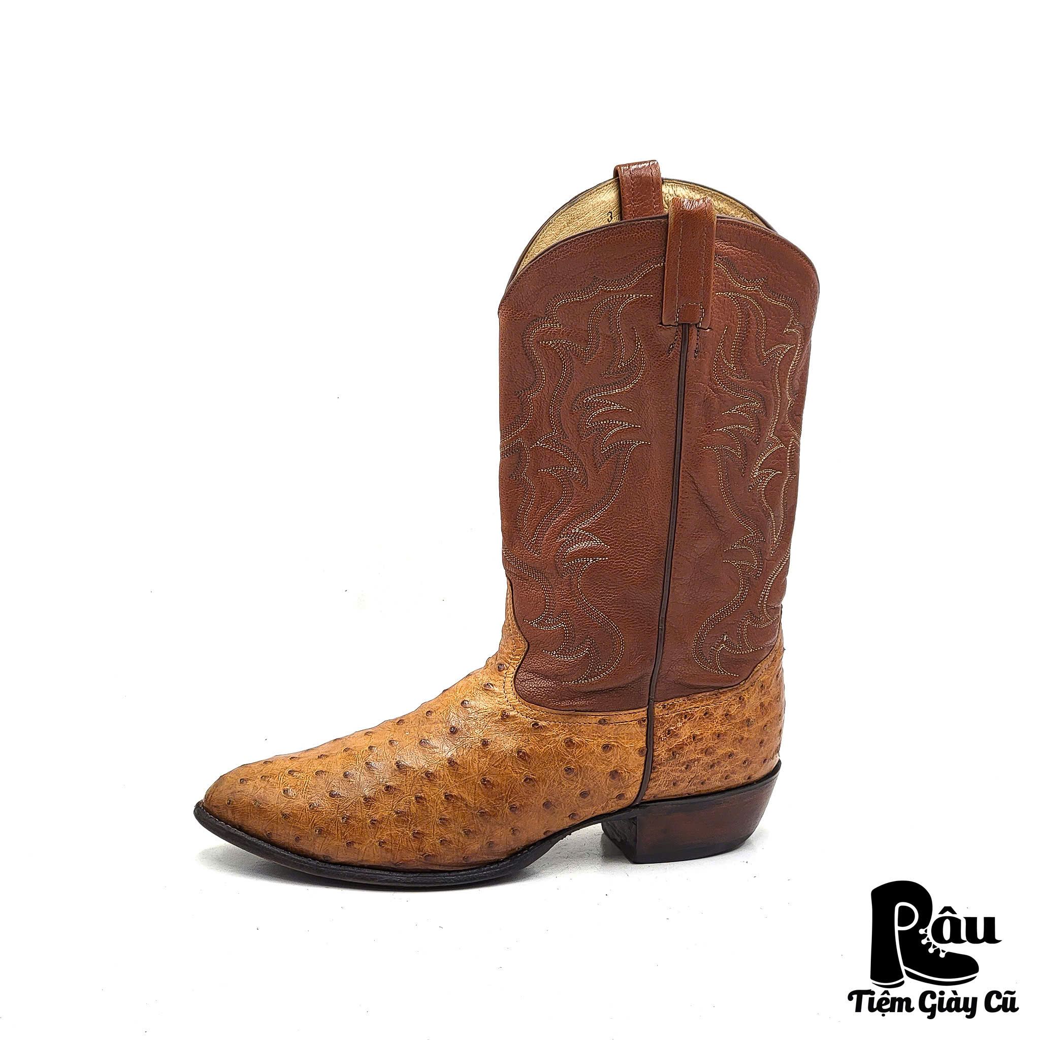 |SIZE 45| TONY LAMA CB763 FULL QUILL OSTRICH COWBOY BOOT AL45-6103