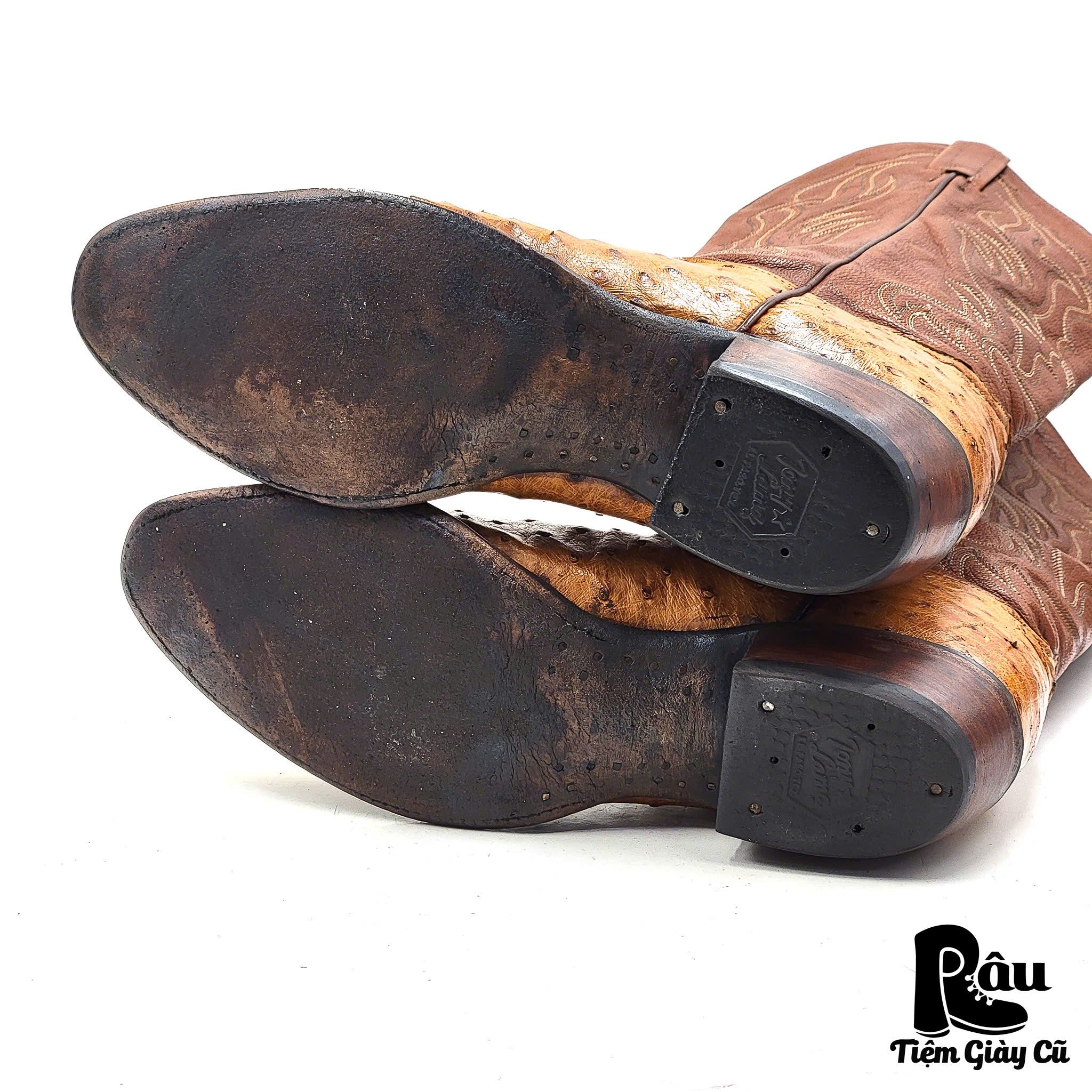 |SIZE 45| TONY LAMA CB763 FULL QUILL OSTRICH COWBOY BOOT AL45-6103