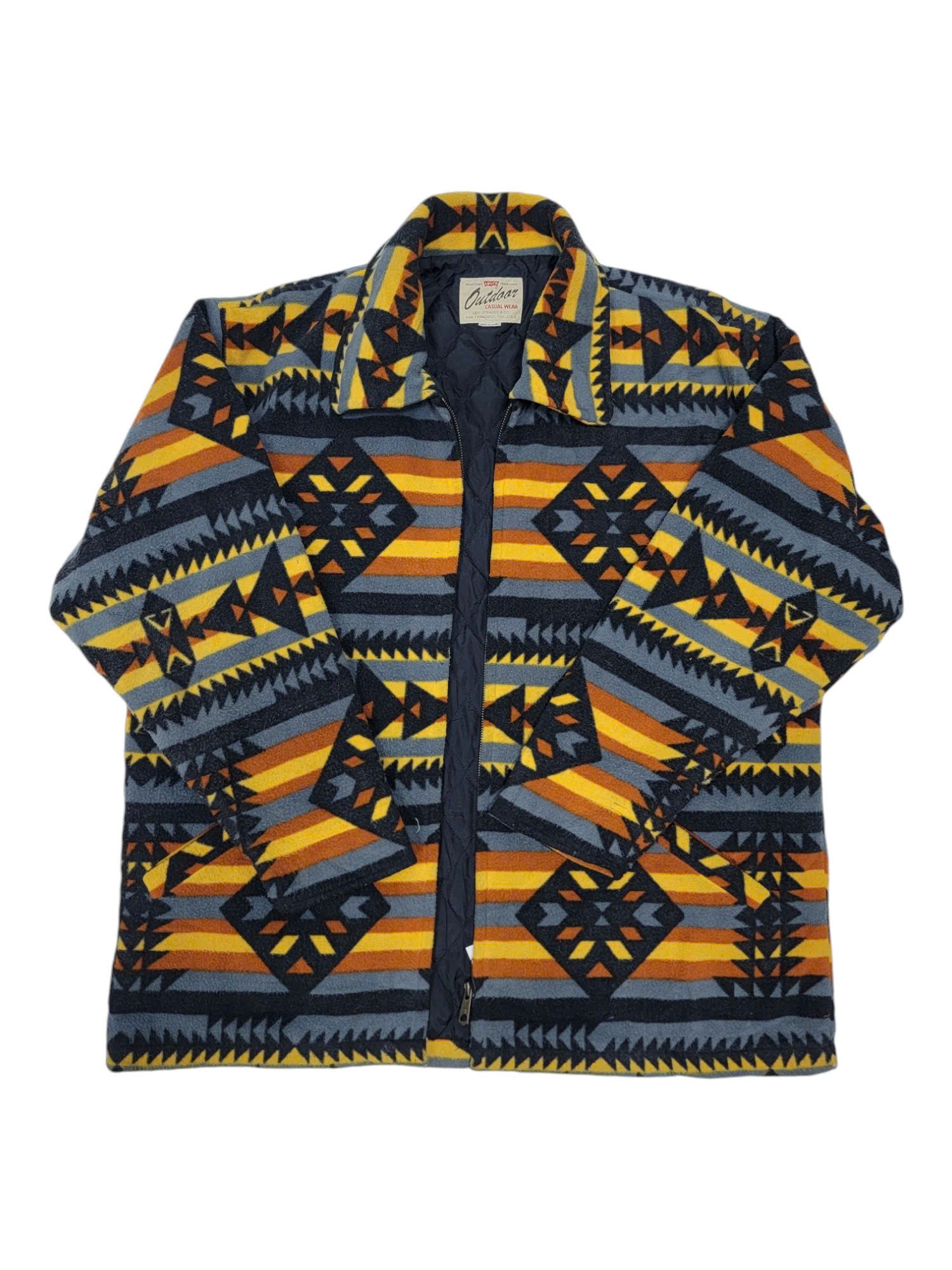 |SIZE XL| LEVI'S NATIVE STRIKING YELLOW WOOL JACKET AOXL-6172
