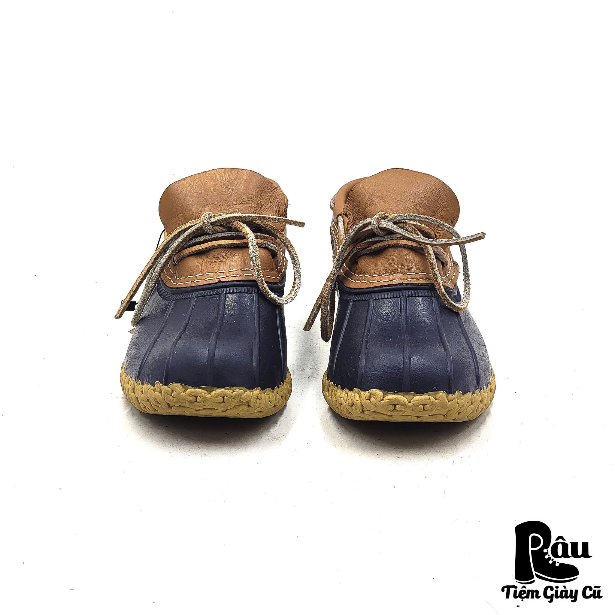 |SIZE 38| L.L.BEAN NAVY RUBBER LOW DUCK BOOT AG38-6064
