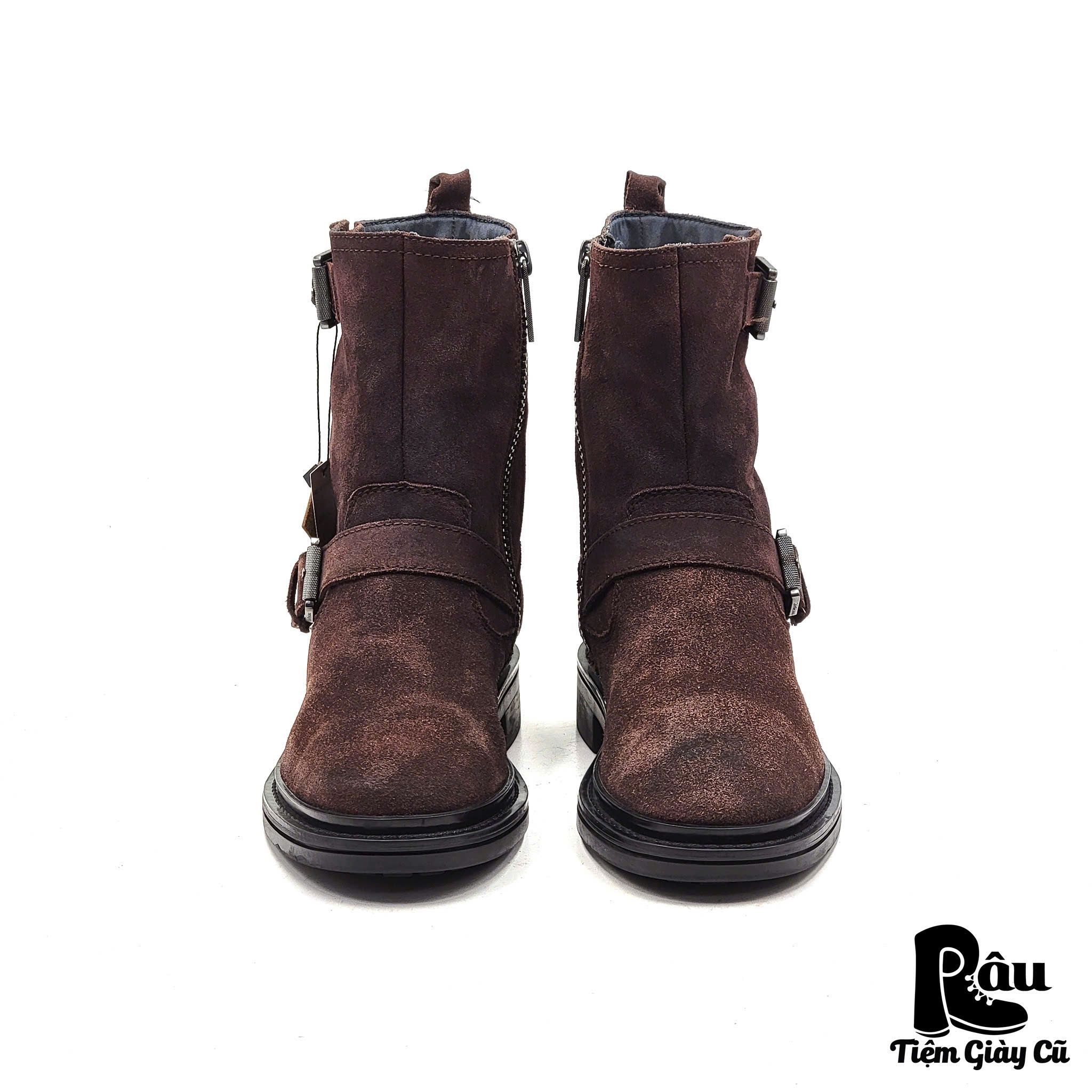 |SIZE 43| CALVIN KLEIN JEANS KRIS MOCHA SUEDE DRESS BOOT Z43-6208