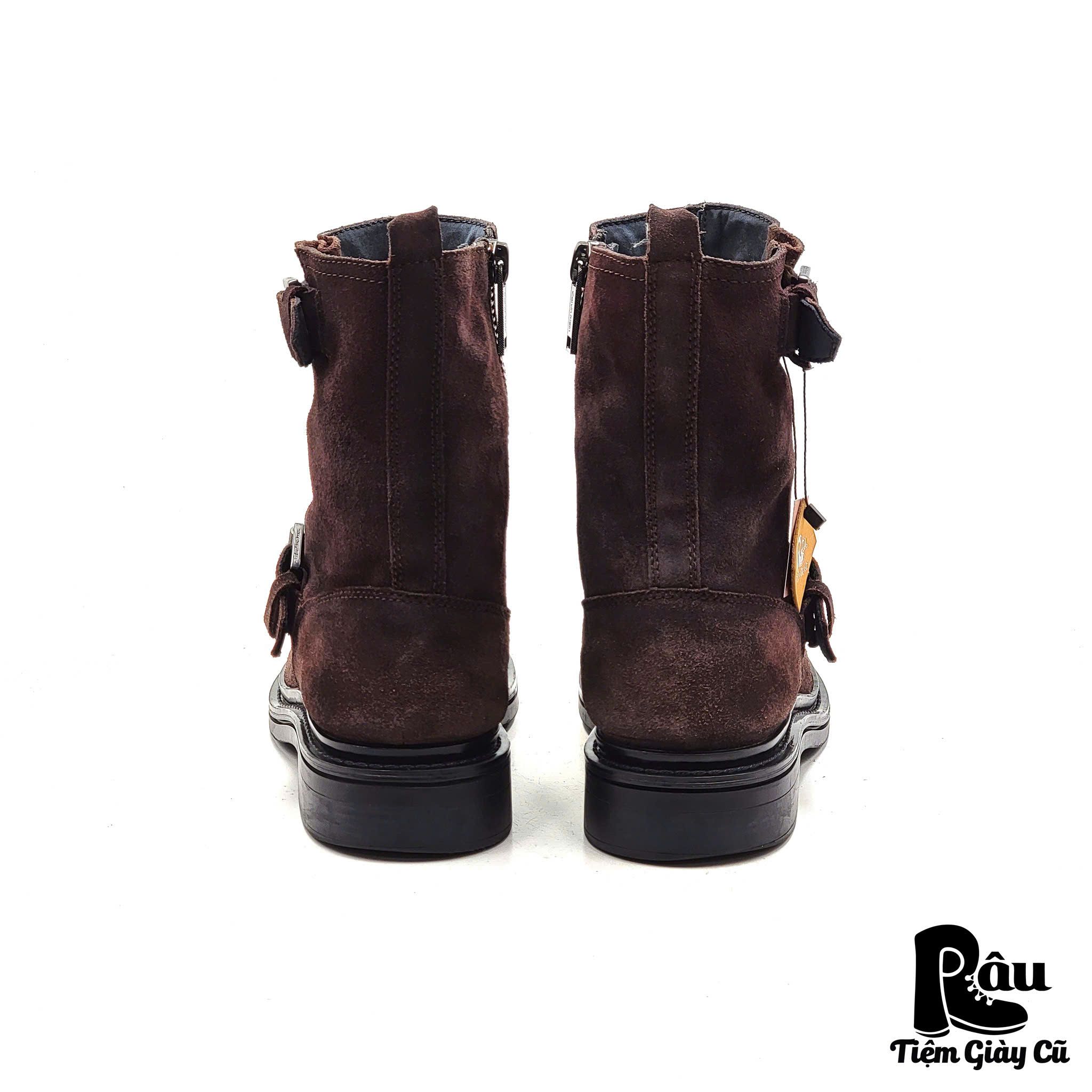 |SIZE 43| CALVIN KLEIN JEANS KRIS MOCHA SUEDE DRESS BOOT Z43-6208