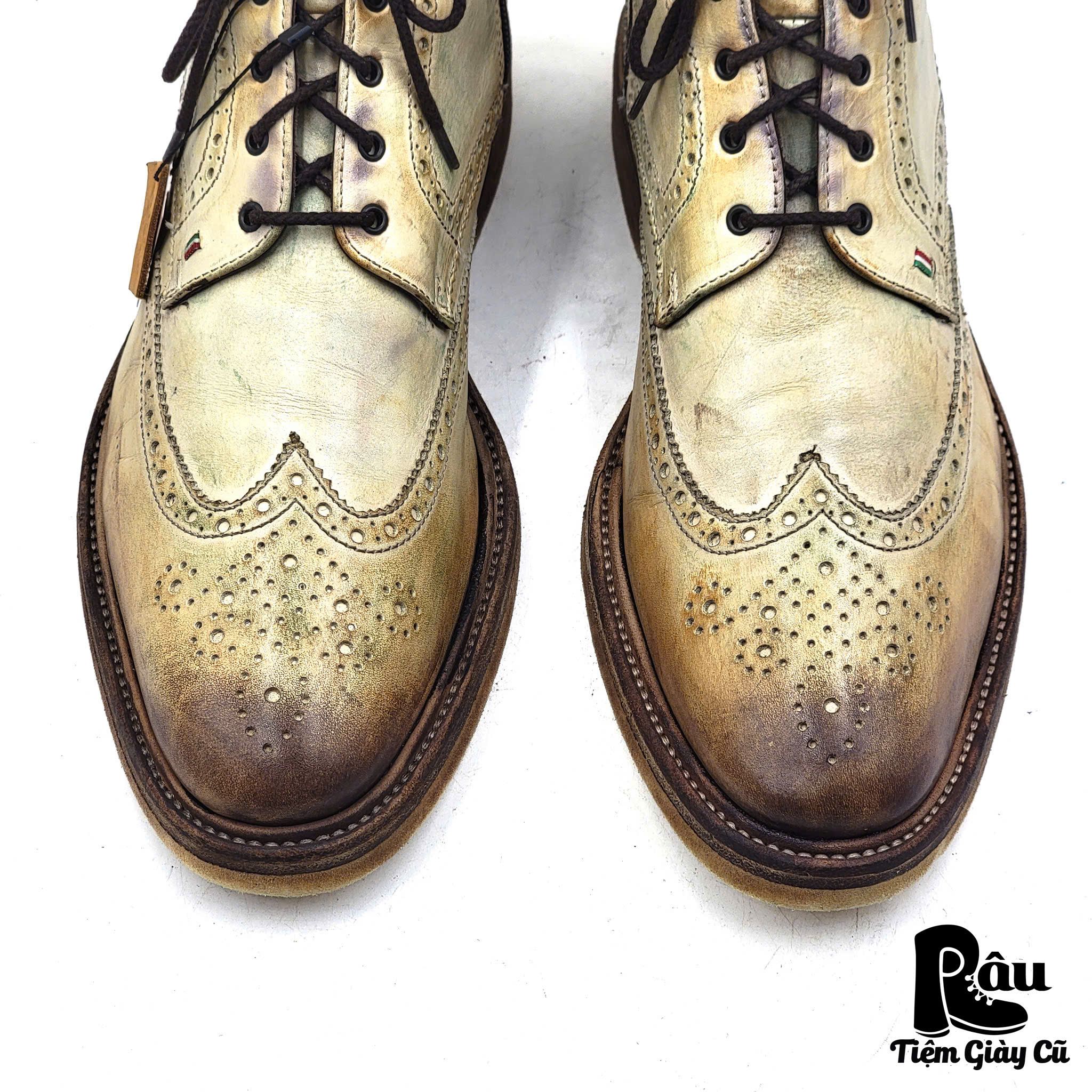|SIZE 43| GIORGIO 1958 HANDMADE WINGTIP LACE UP BOOT Z43-6225