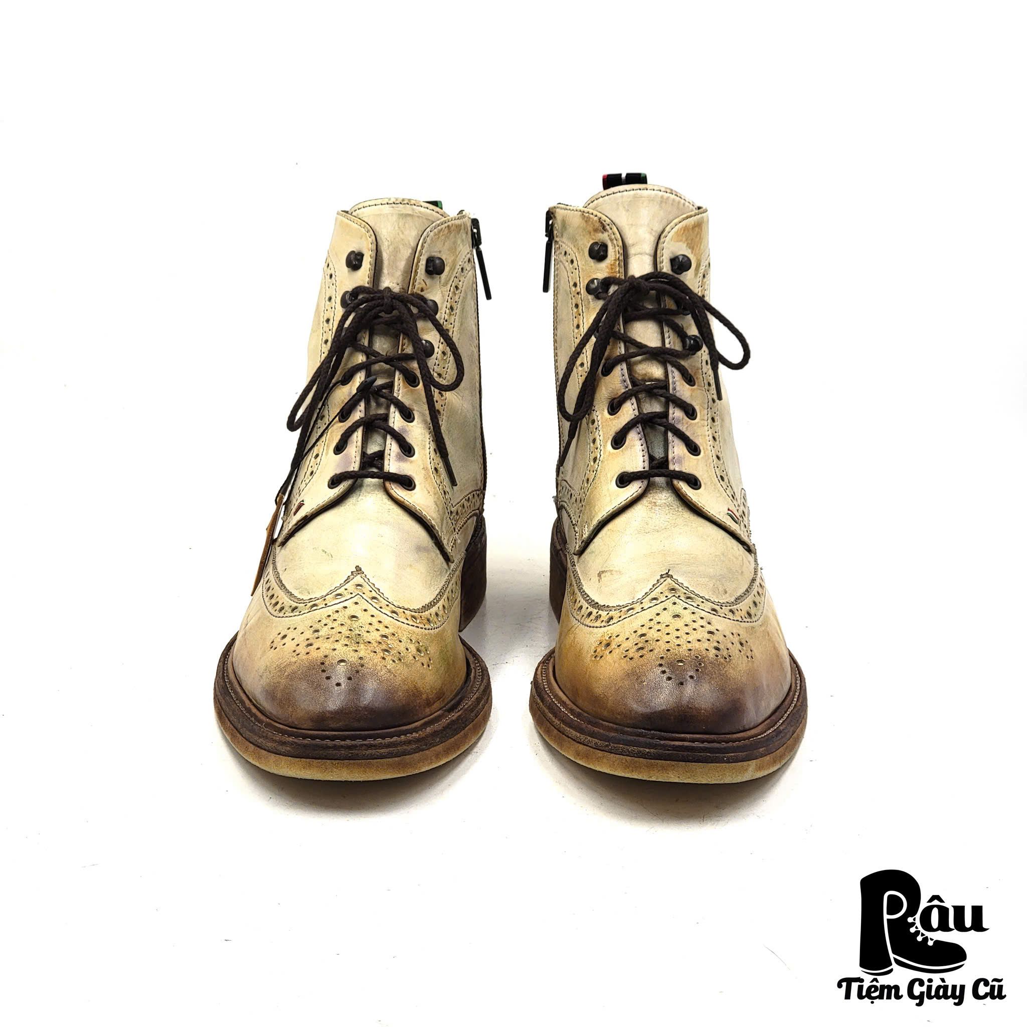 |SIZE 43| GIORGIO 1958 HANDMADE WINGTIP LACE UP BOOT Z43-6225