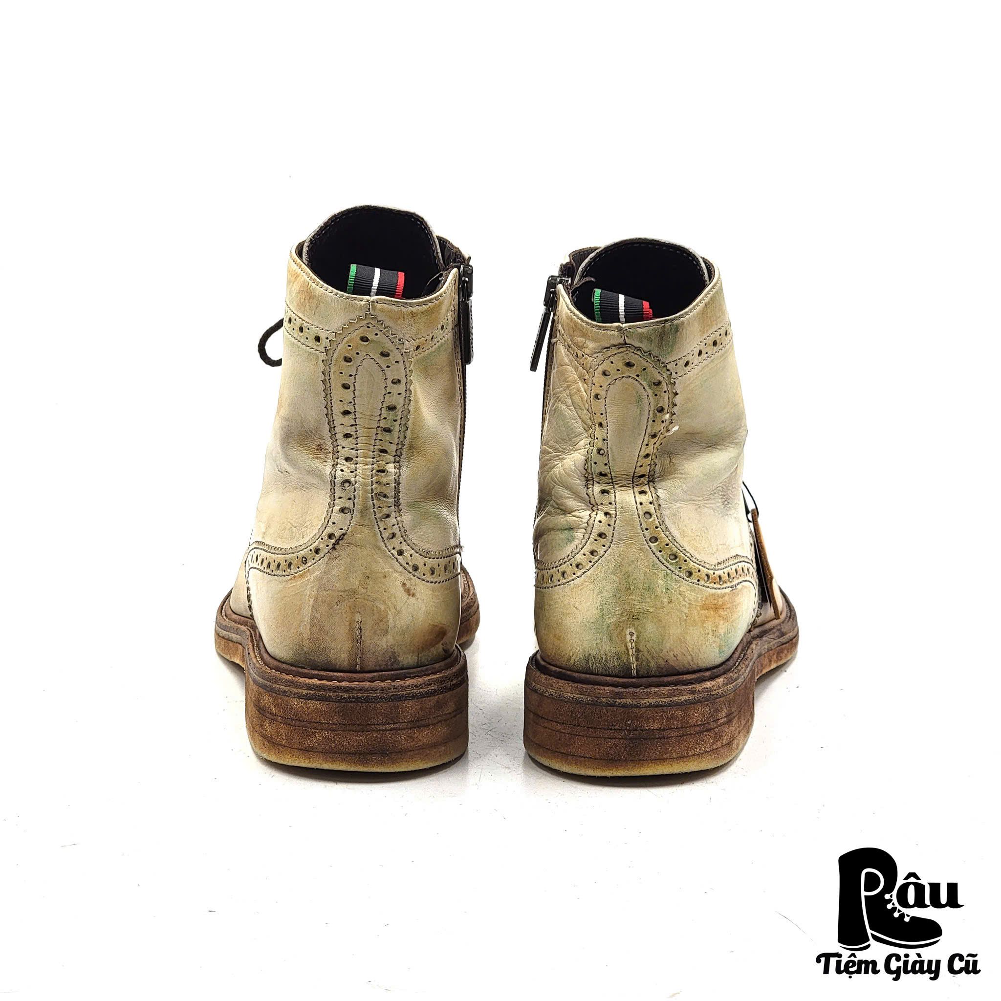 |SIZE 43| GIORGIO 1958 HANDMADE WINGTIP LACE UP BOOT Z43-6225