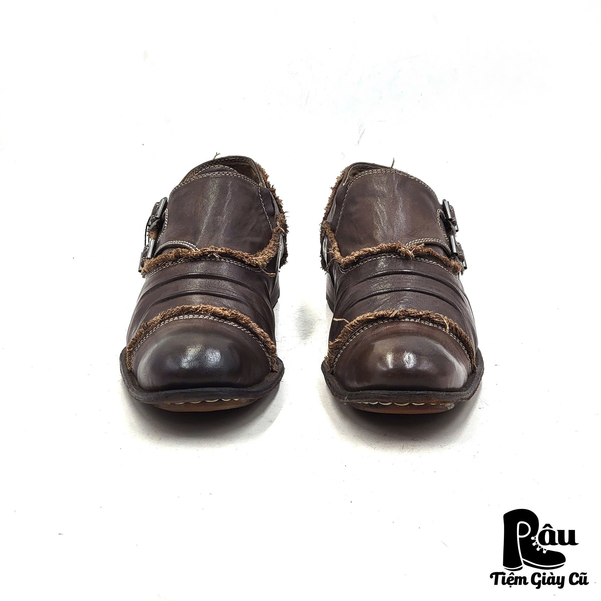 |SIZE 41| GIORGIO ROMANO DOUBLE MONK STRAP SHOES Z41-6231