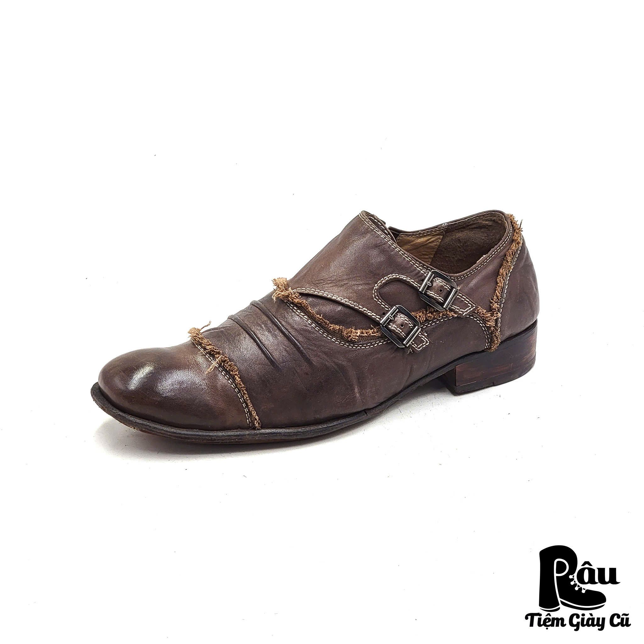 |SIZE 41| GIORGIO ROMANO DOUBLE MONK STRAP SHOES Z41-6231