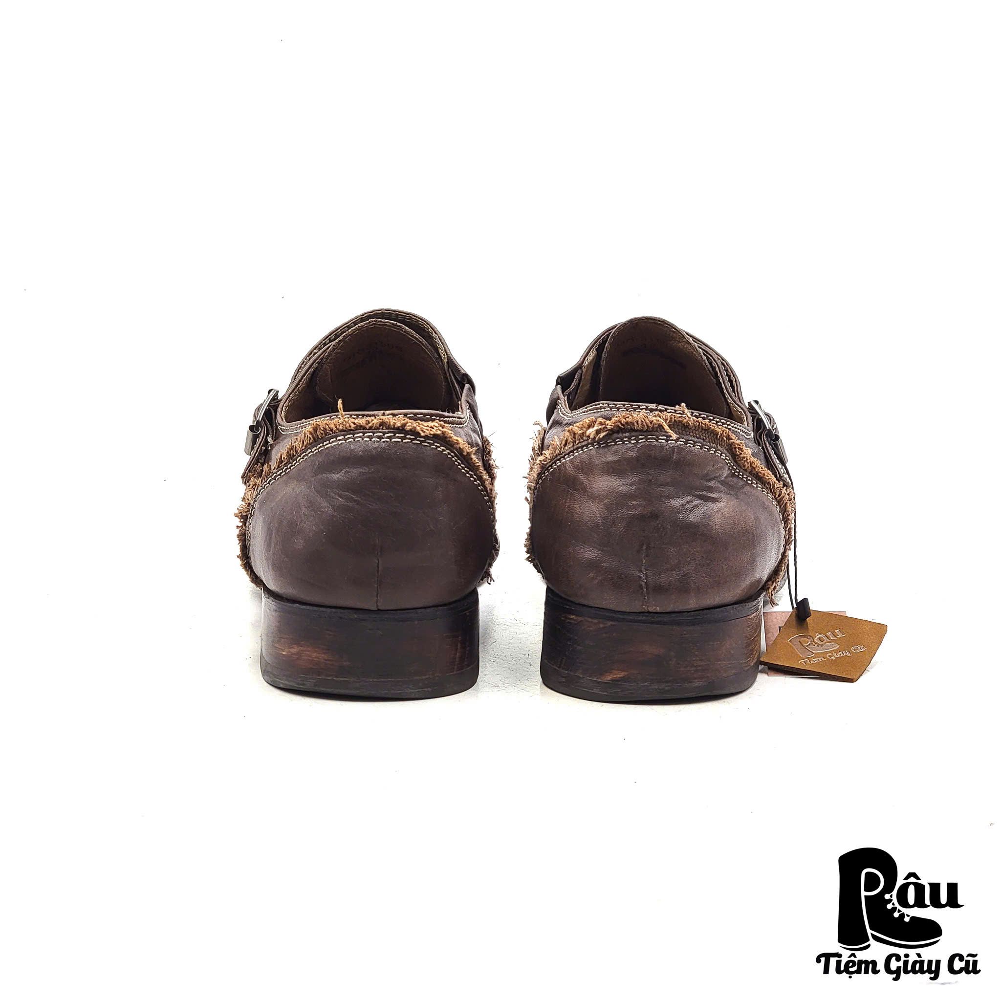 |SIZE 41| GIORGIO ROMANO DOUBLE MONK STRAP SHOES Z41-6231
