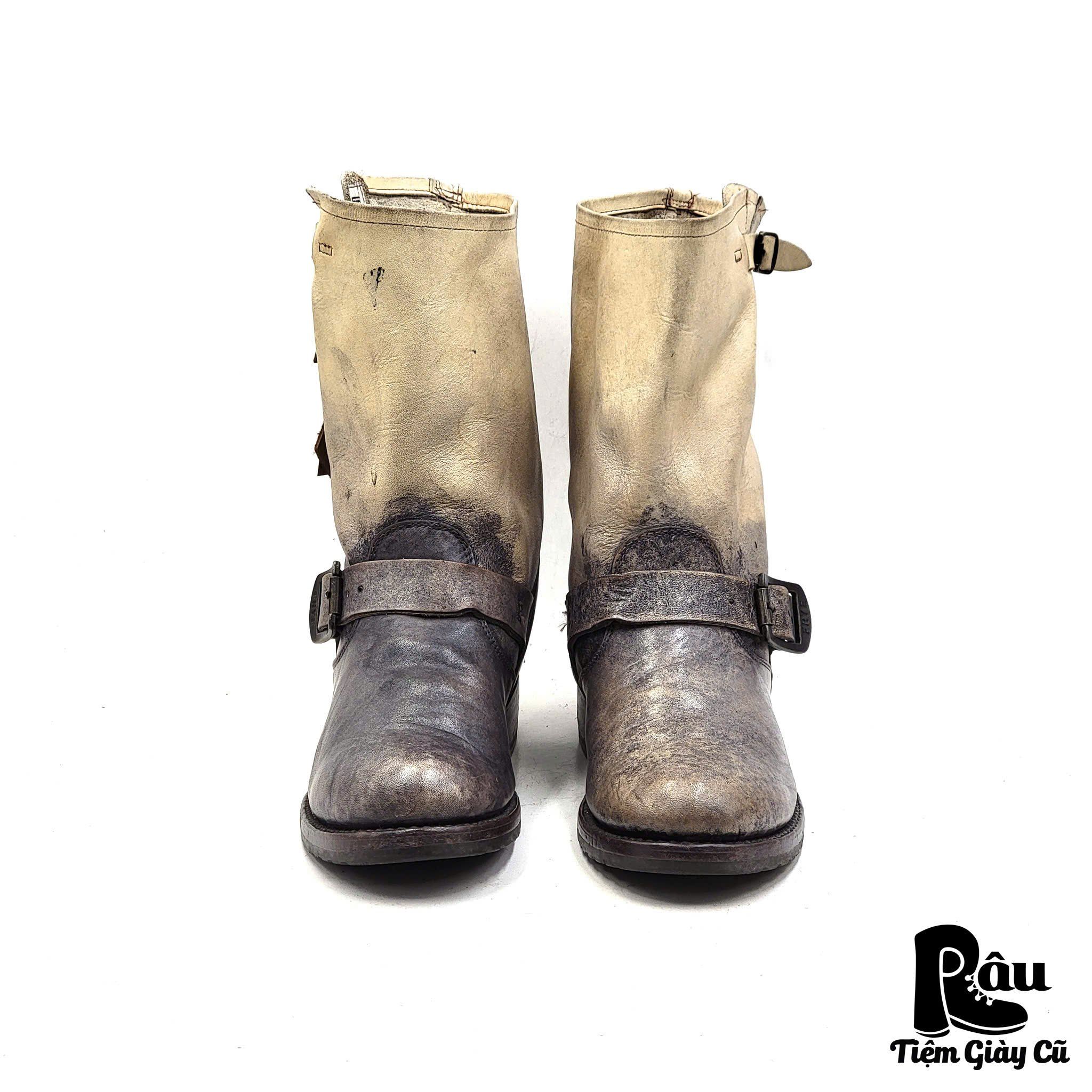 |SIZE 38| FRYE STONEWASH VERONICA SHORT ENGINEER BOOT Z38-6285