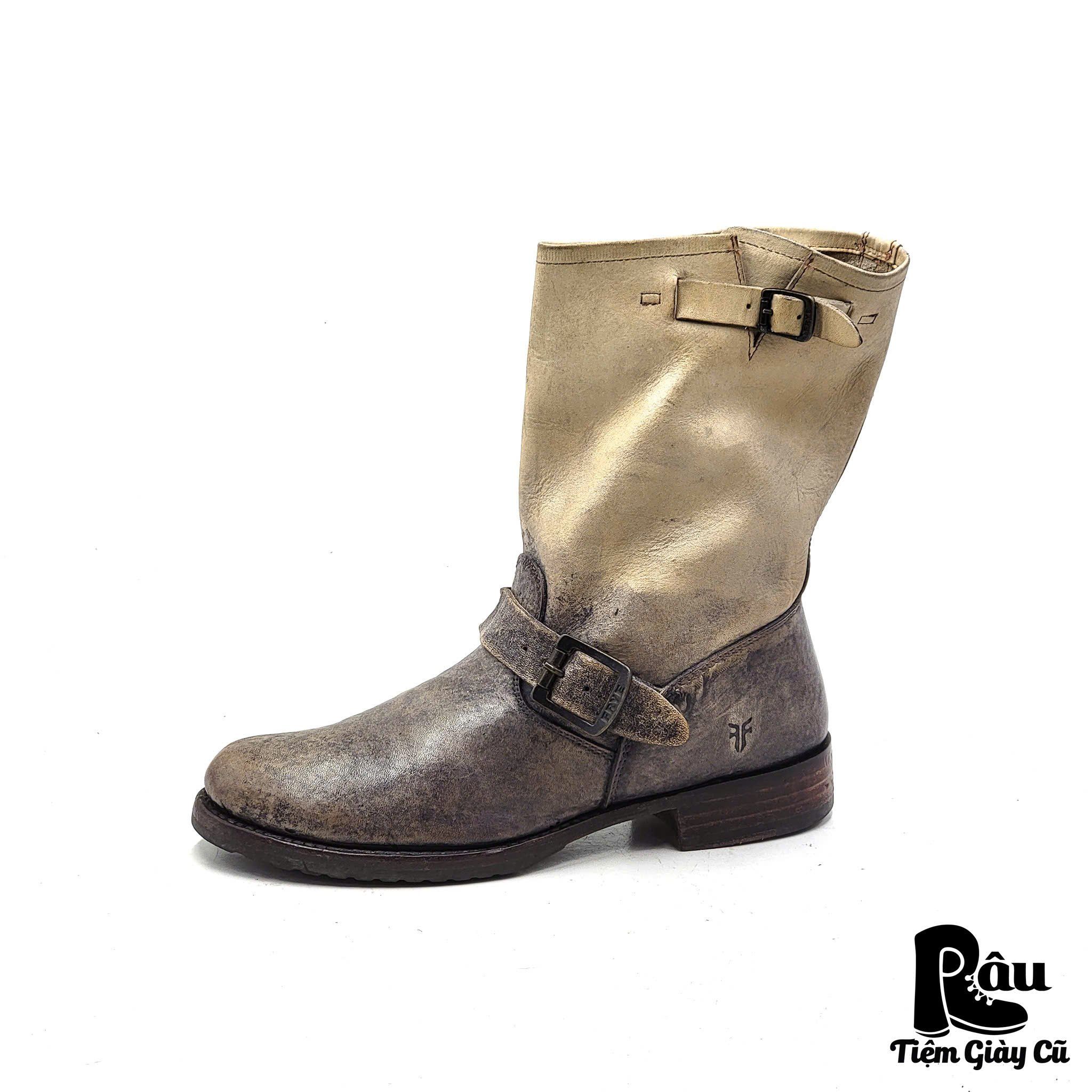 |SIZE 38| FRYE STONEWASH VERONICA SHORT ENGINEER BOOT Z38-6285
