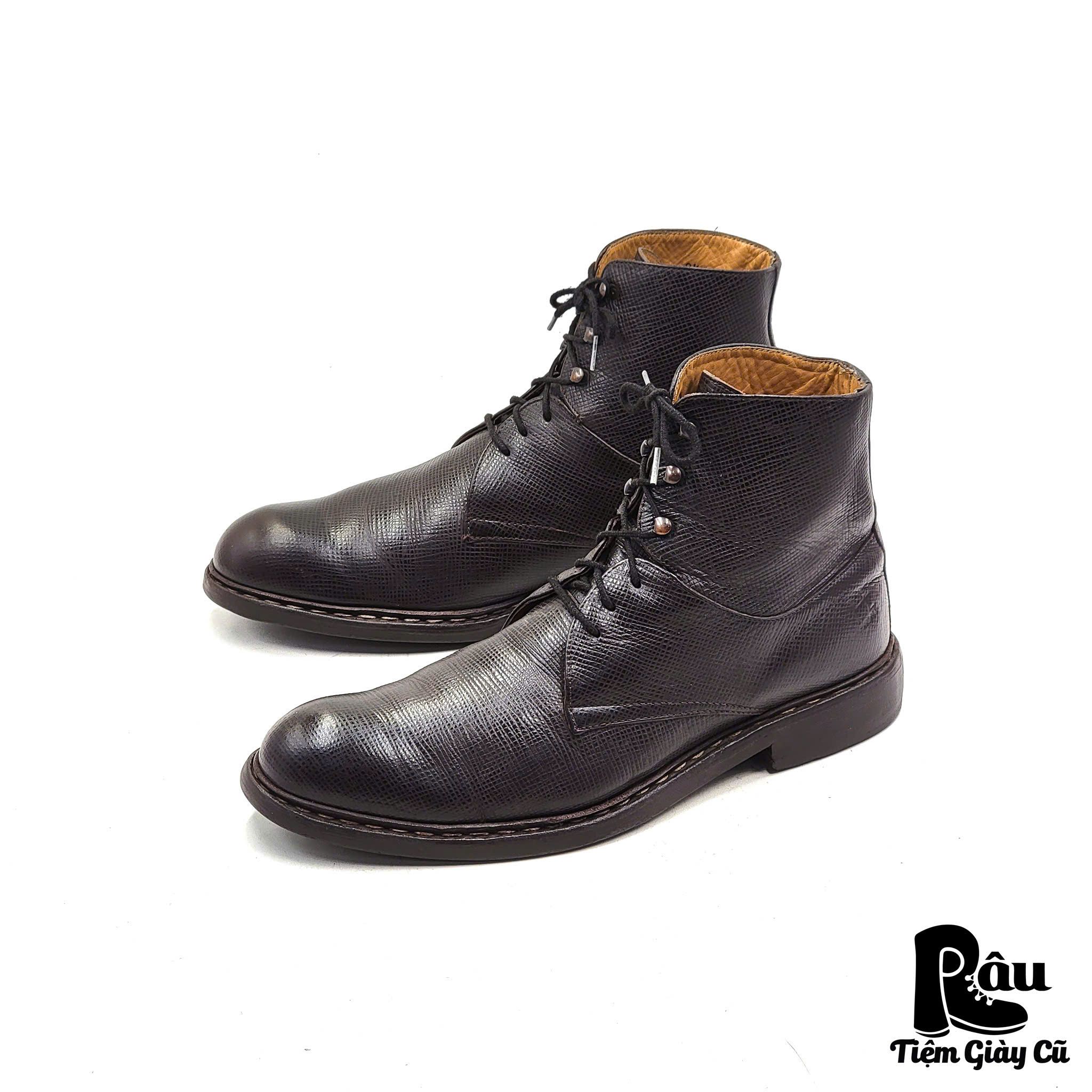 |SIZE 42| MAISON HARDRIGE 00307 LACE UP BOOT Z42-6303