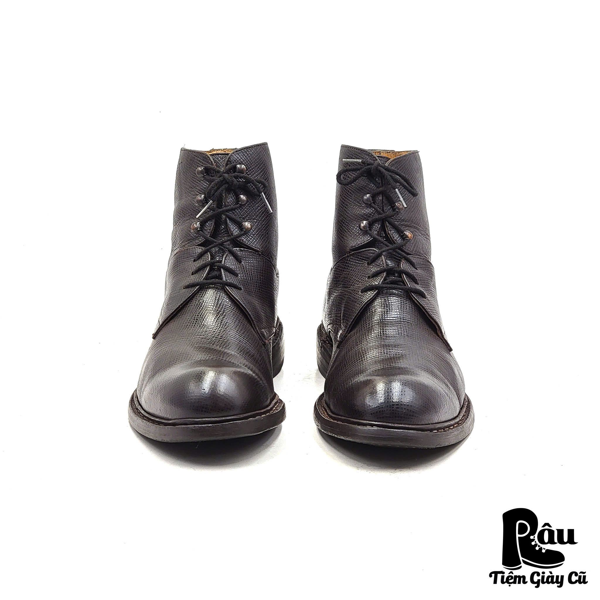 |SIZE 42| MAISON HARDRIGE 00307 LACE UP BOOT Z42-6303