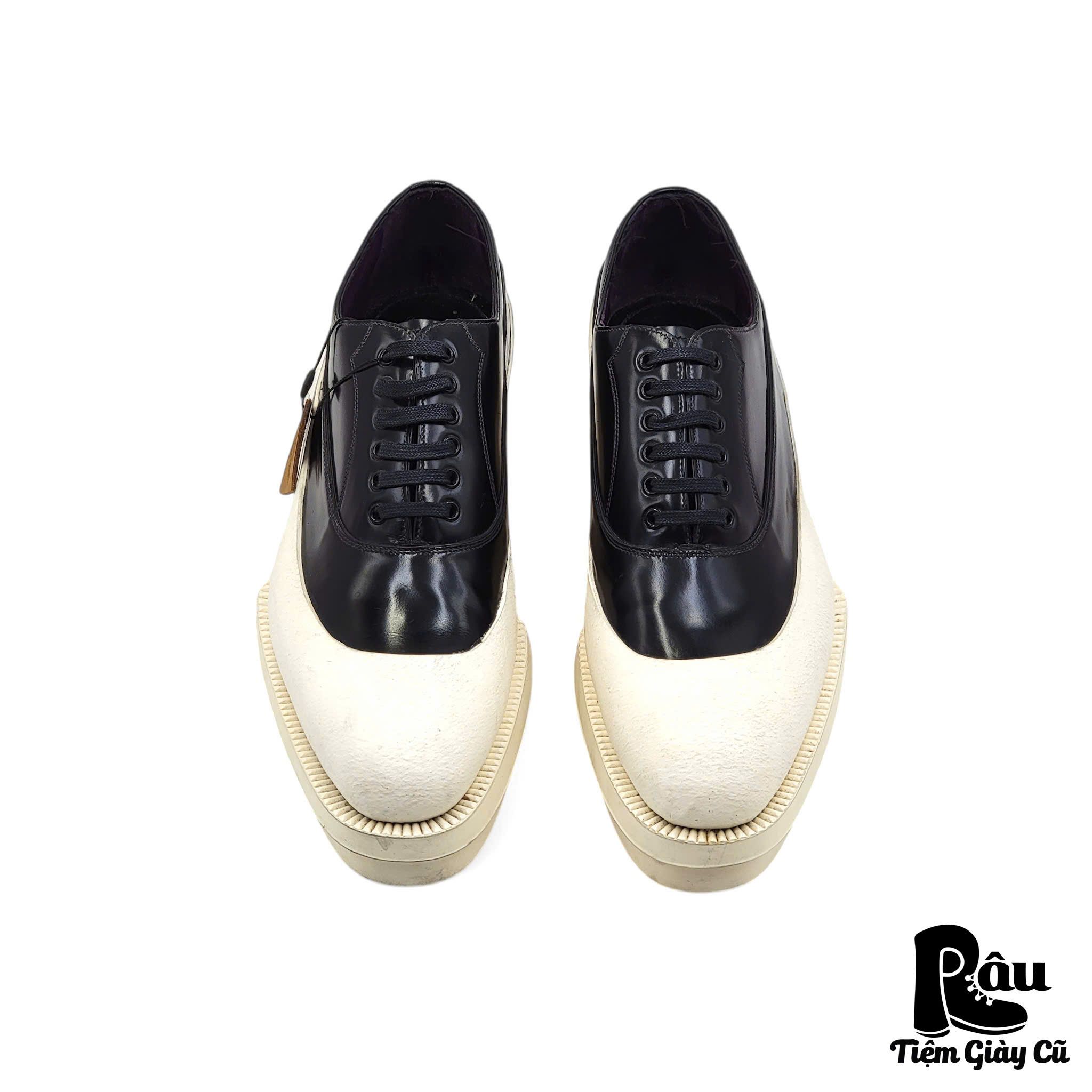 |SIZE 38| PRADA RUNWAY FW 2012 DIPPED PLATFORM RUBBER SHOES Z38-6331