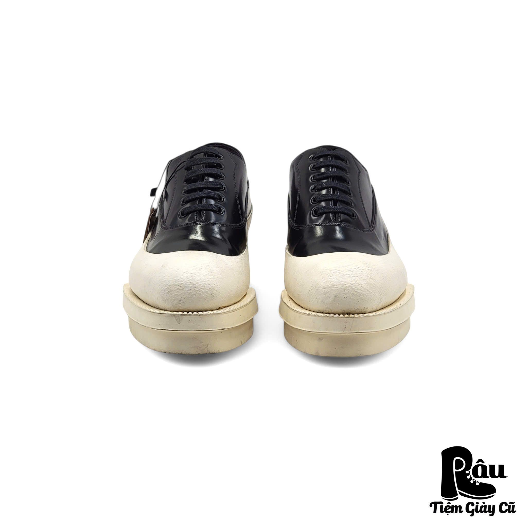 |SIZE 38| PRADA RUNWAY FW 2012 DIPPED PLATFORM RUBBER SHOES Z38-6331