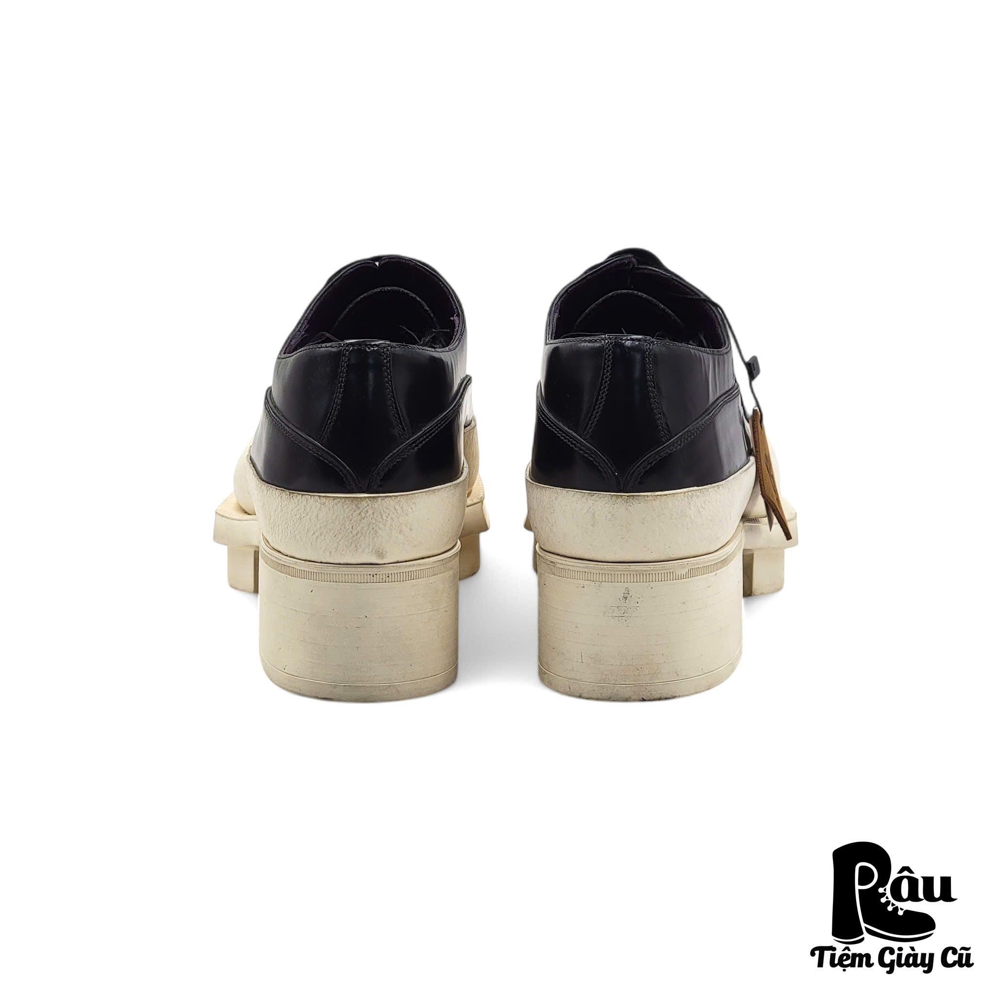 |SIZE 38| PRADA RUNWAY FW 2012 DIPPED PLATFORM RUBBER SHOES Z38-6331