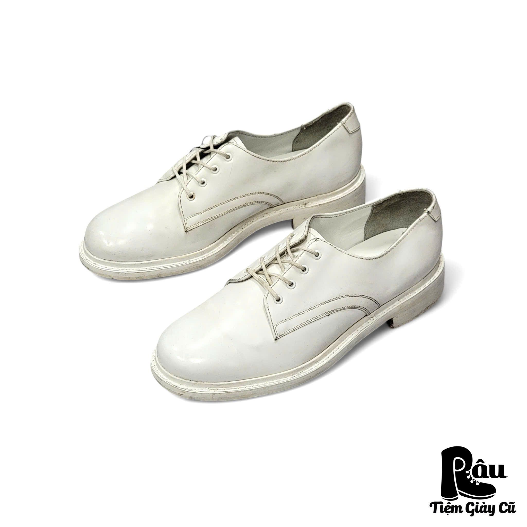 |SIZE 43| BOSTONIANO CANADA MONO WHITE DERBY SHOES Z43-6408