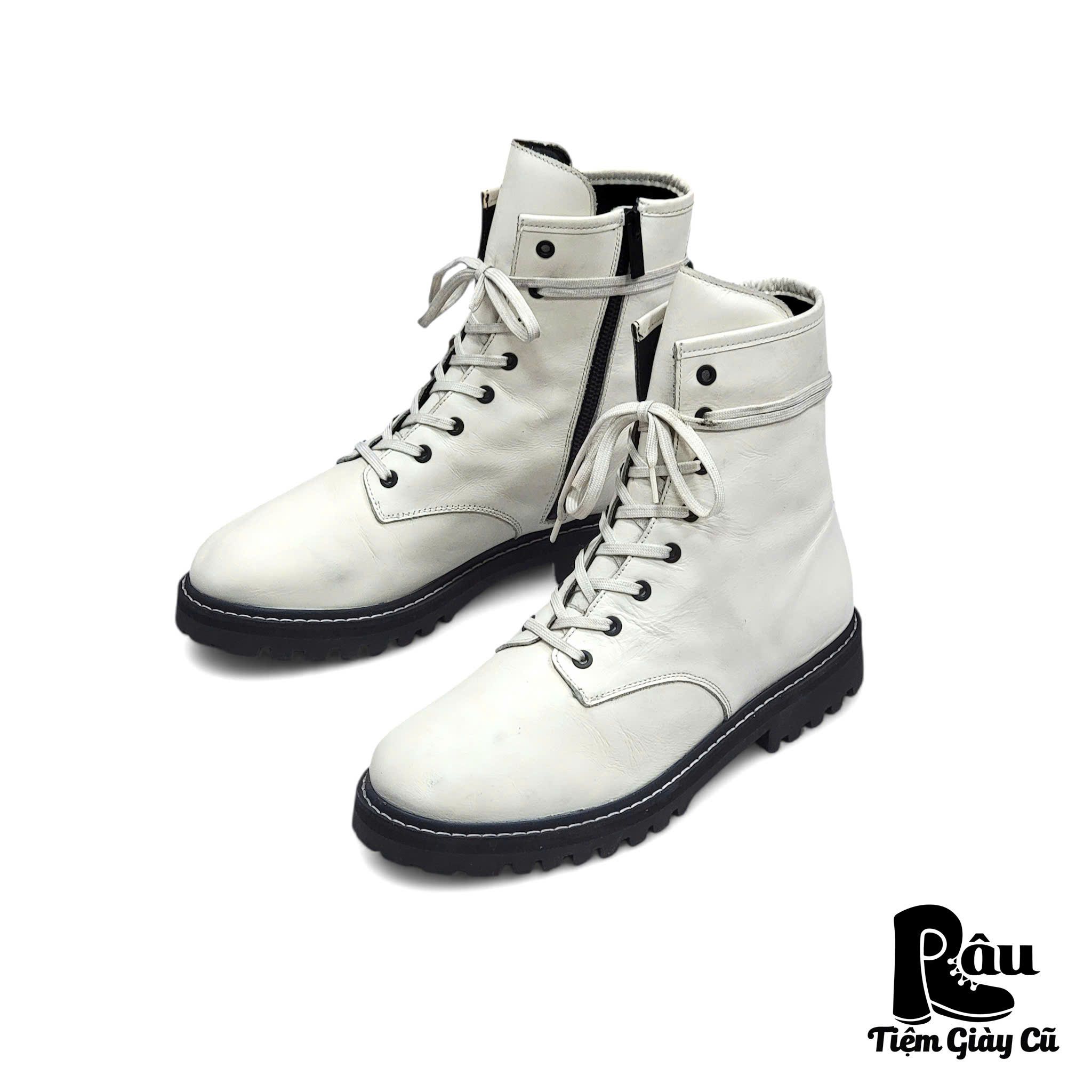 |SIZE 41| THURSDAY ECRU COMBAT BOOT Z41-6410