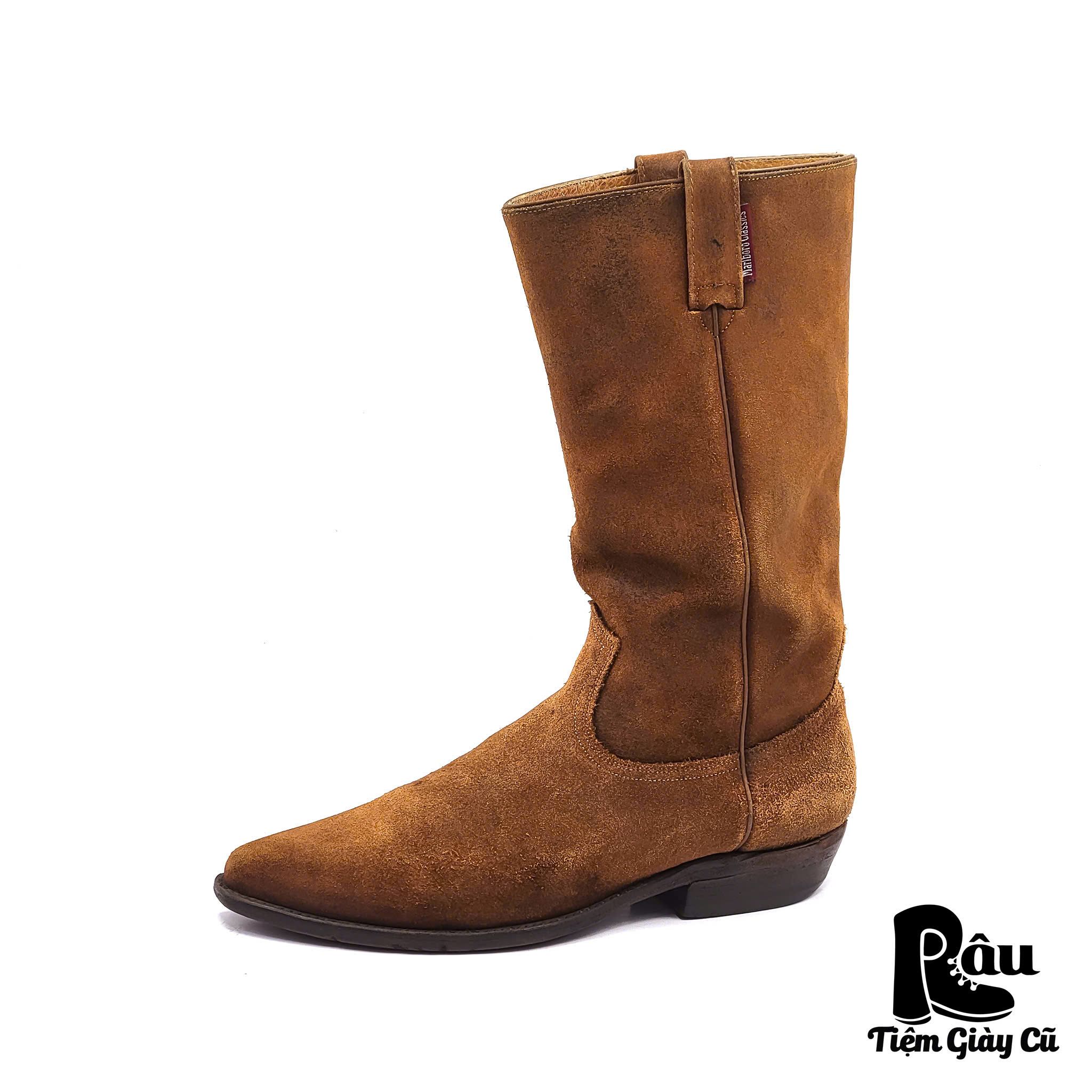 |SIZE 40| MARLBORO CLASSIC SUEDE COWBOY BOOT Z40-6382