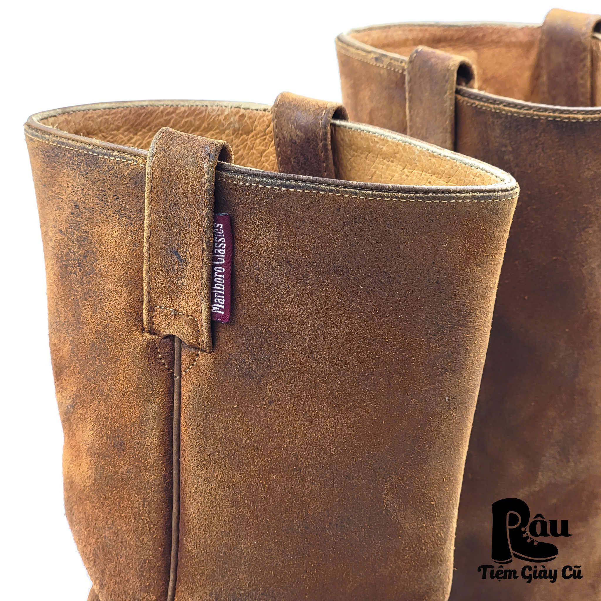 |SIZE 40| MARLBORO CLASSIC SUEDE COWBOY BOOT Z40-6382