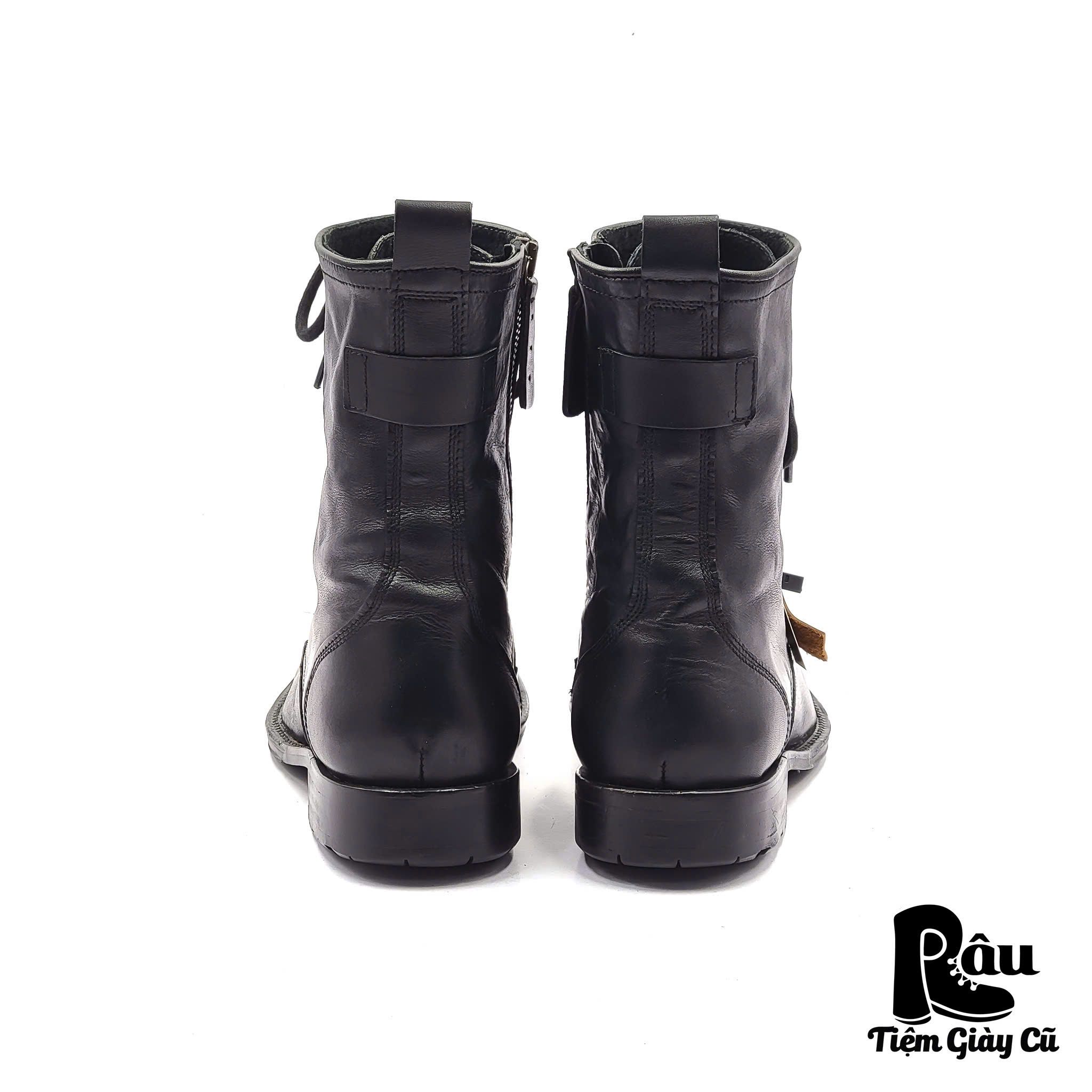 |SIZE 42| H BY HUDSON LACE UP BOOT W ZIP Z42-6399
