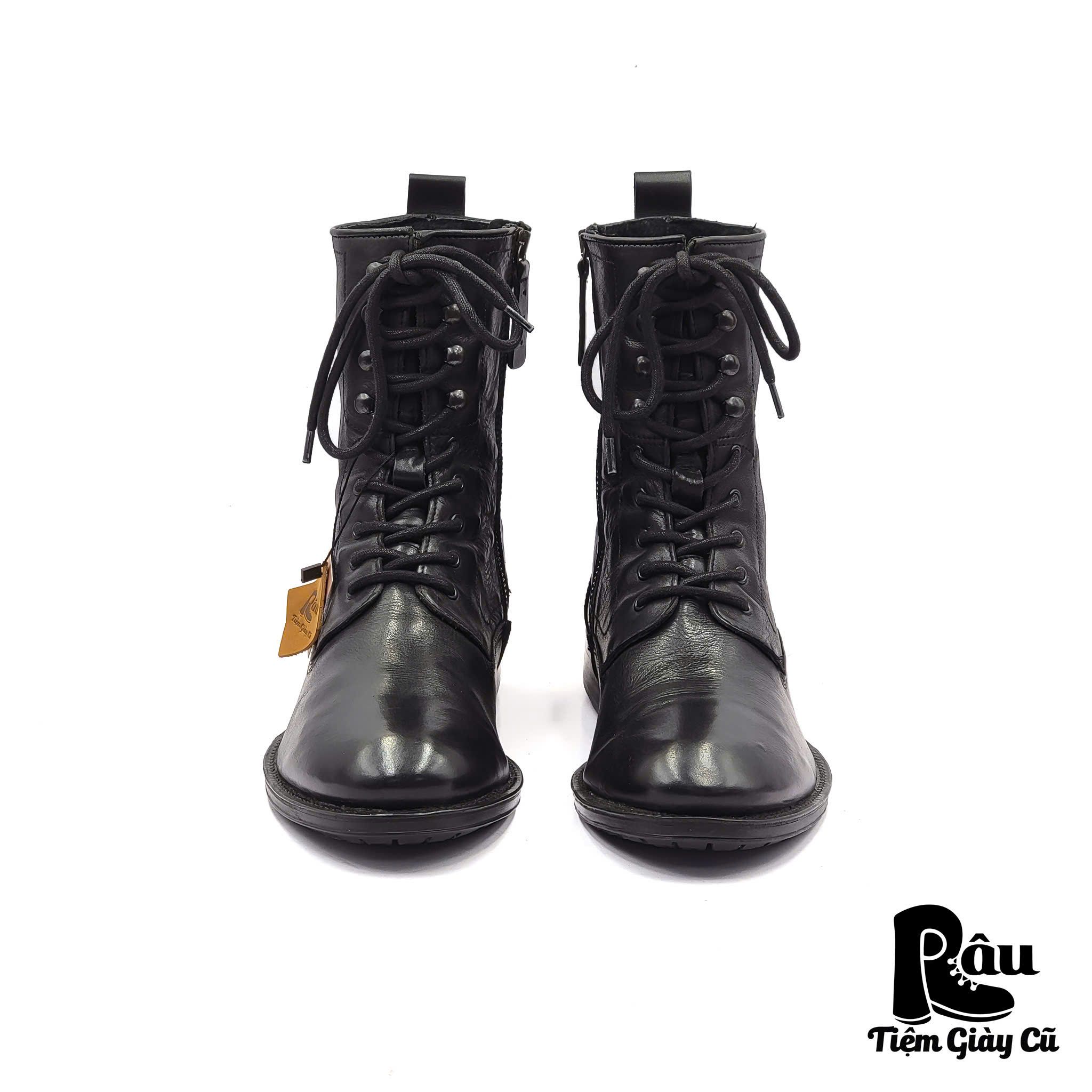 |SIZE 42| H BY HUDSON LACE UP BOOT W ZIP Z42-6399