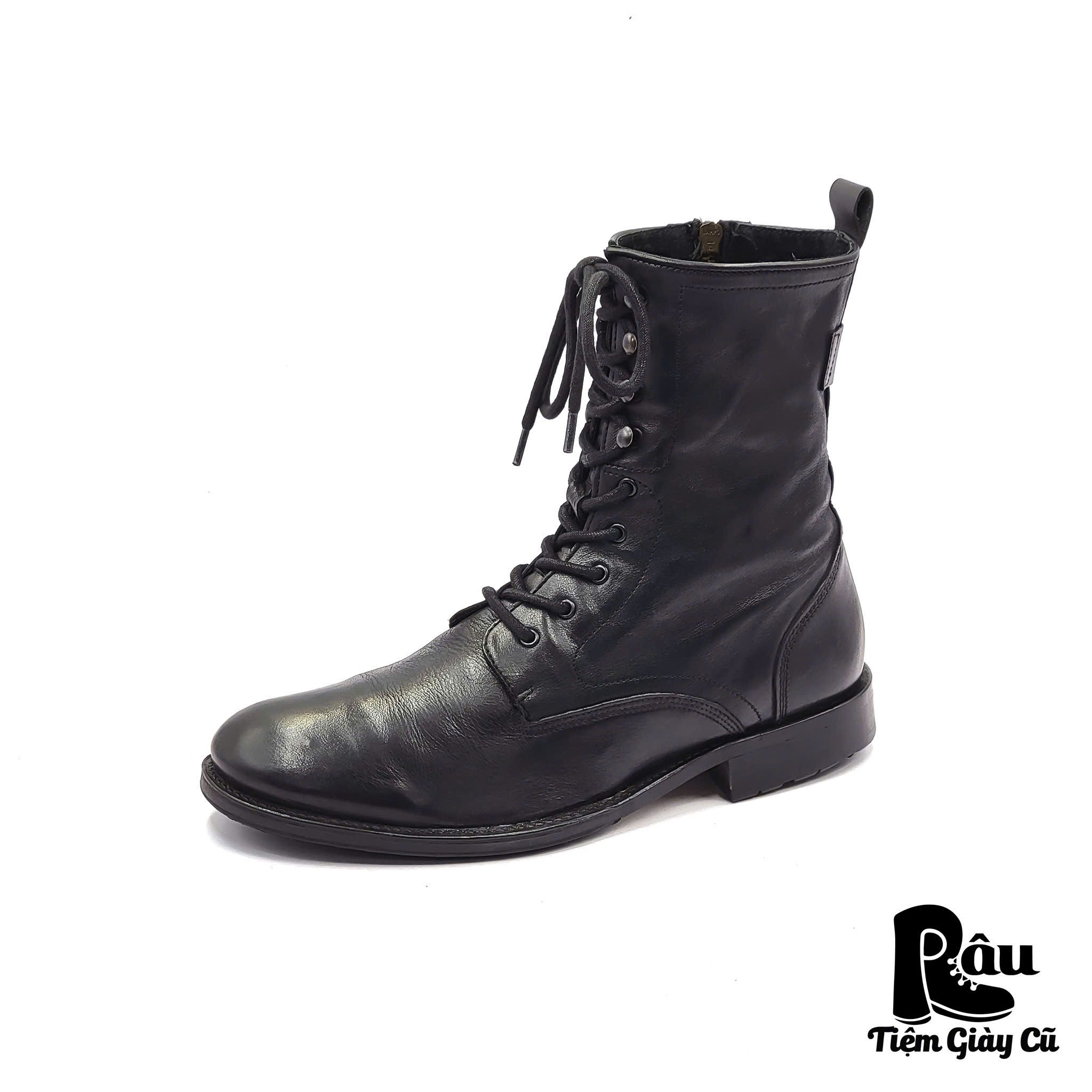 |SIZE 42| H BY HUDSON LACE UP BOOT W ZIP Z42-6399