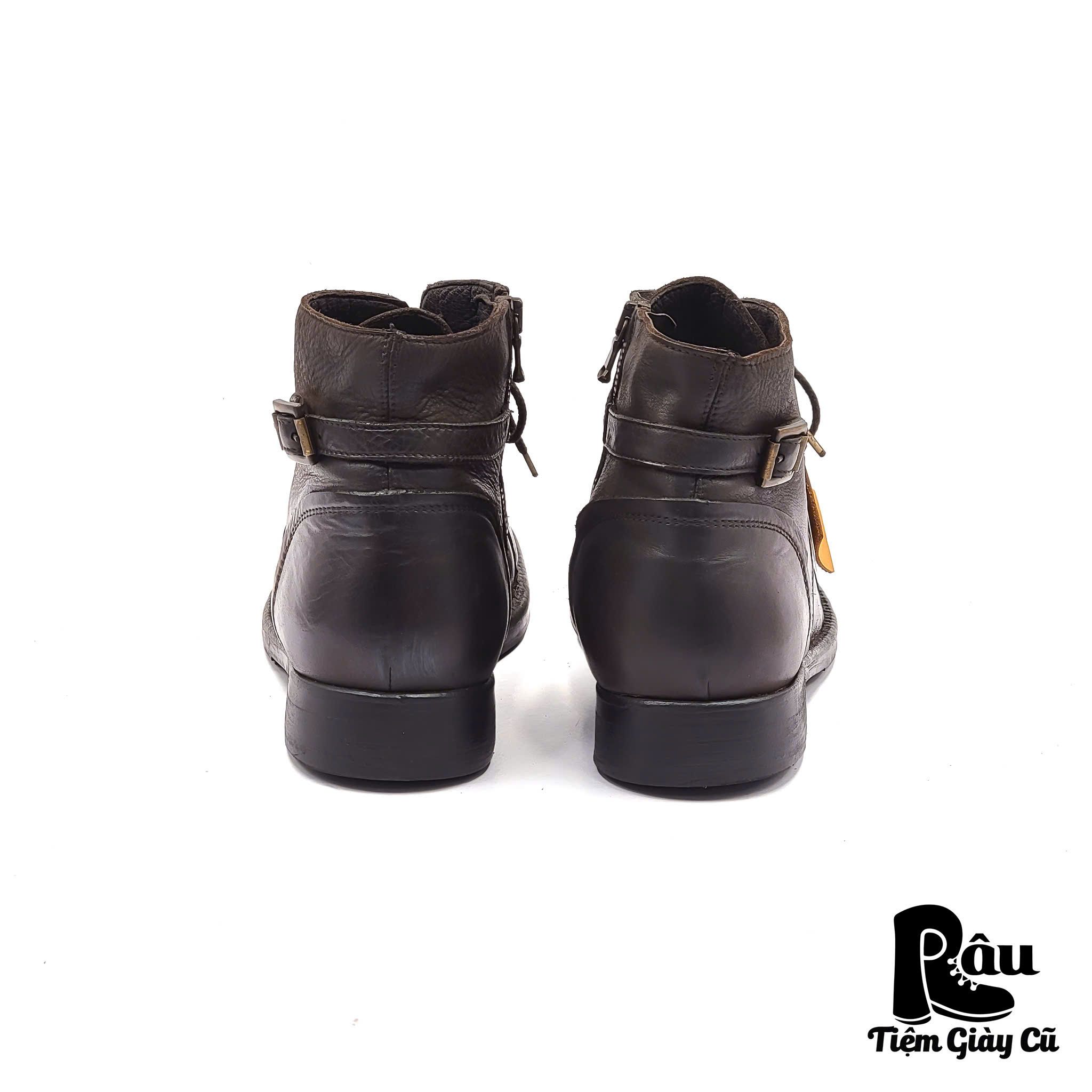 |SIZE 43| LACE UP BOOT W ZIP AM43-6393
