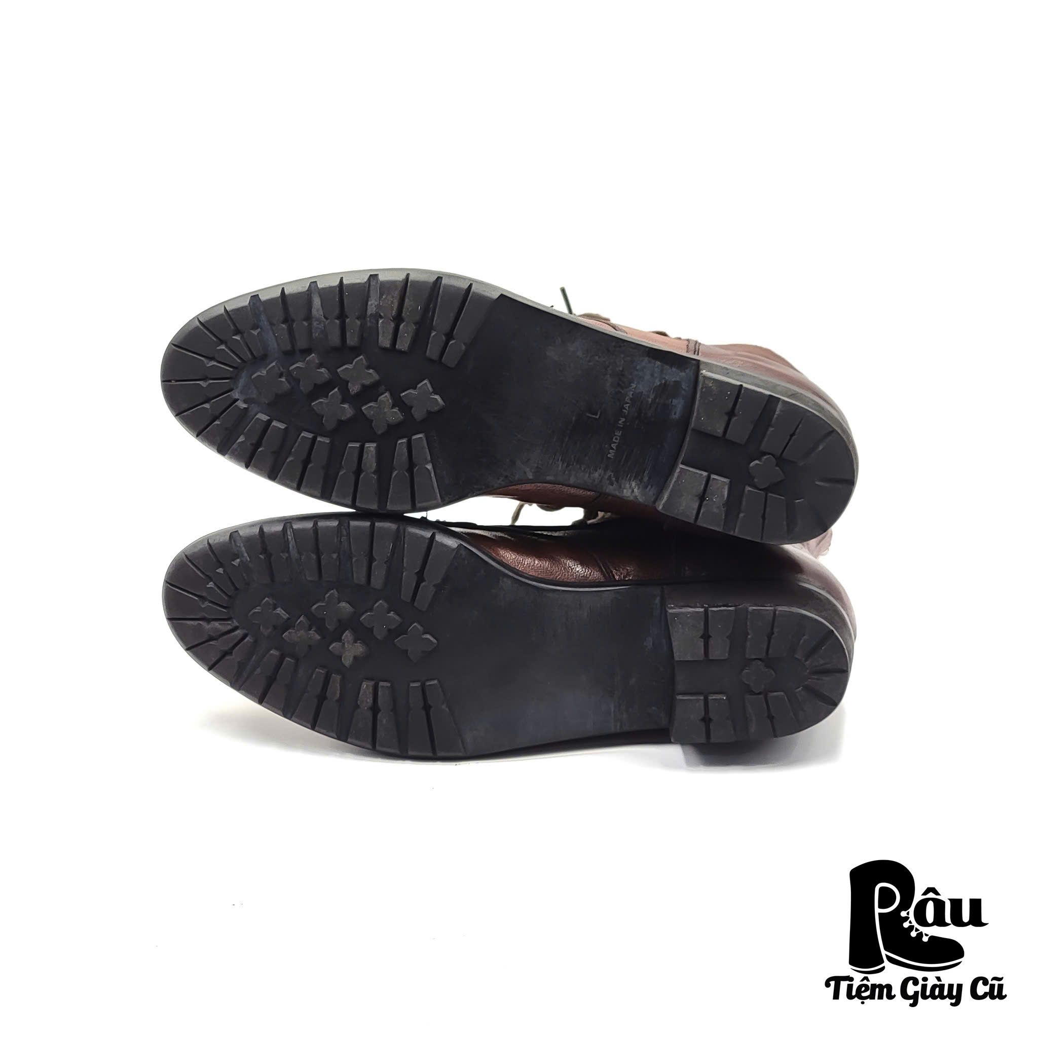 |SIZE 42| FRONT ZIP DOUBLE LACING LACE UP BOOT Z42-6387