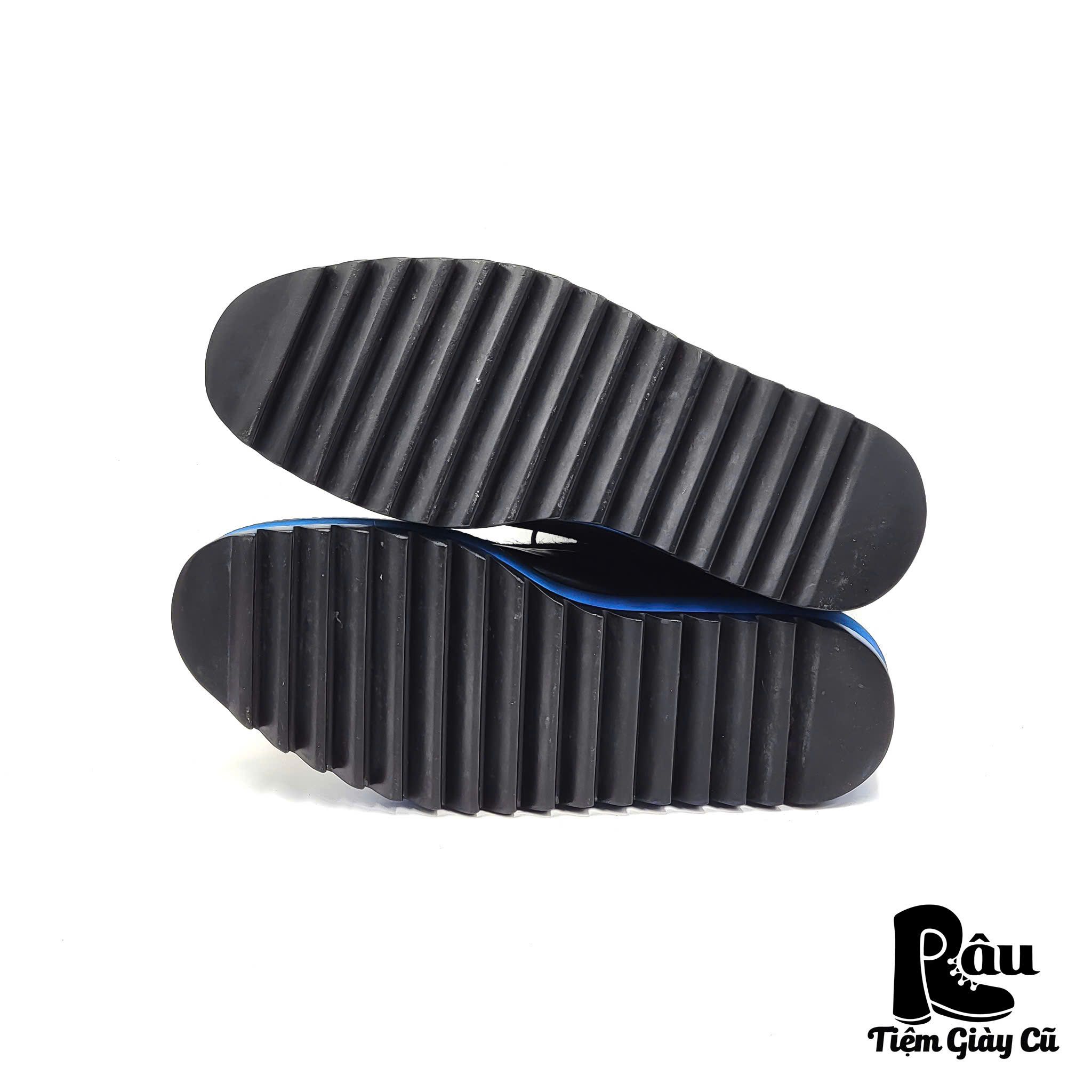 |SIZE 41| CONTRAST BLUE SOLE CHUNKY DERBY SHOES AN41-6499