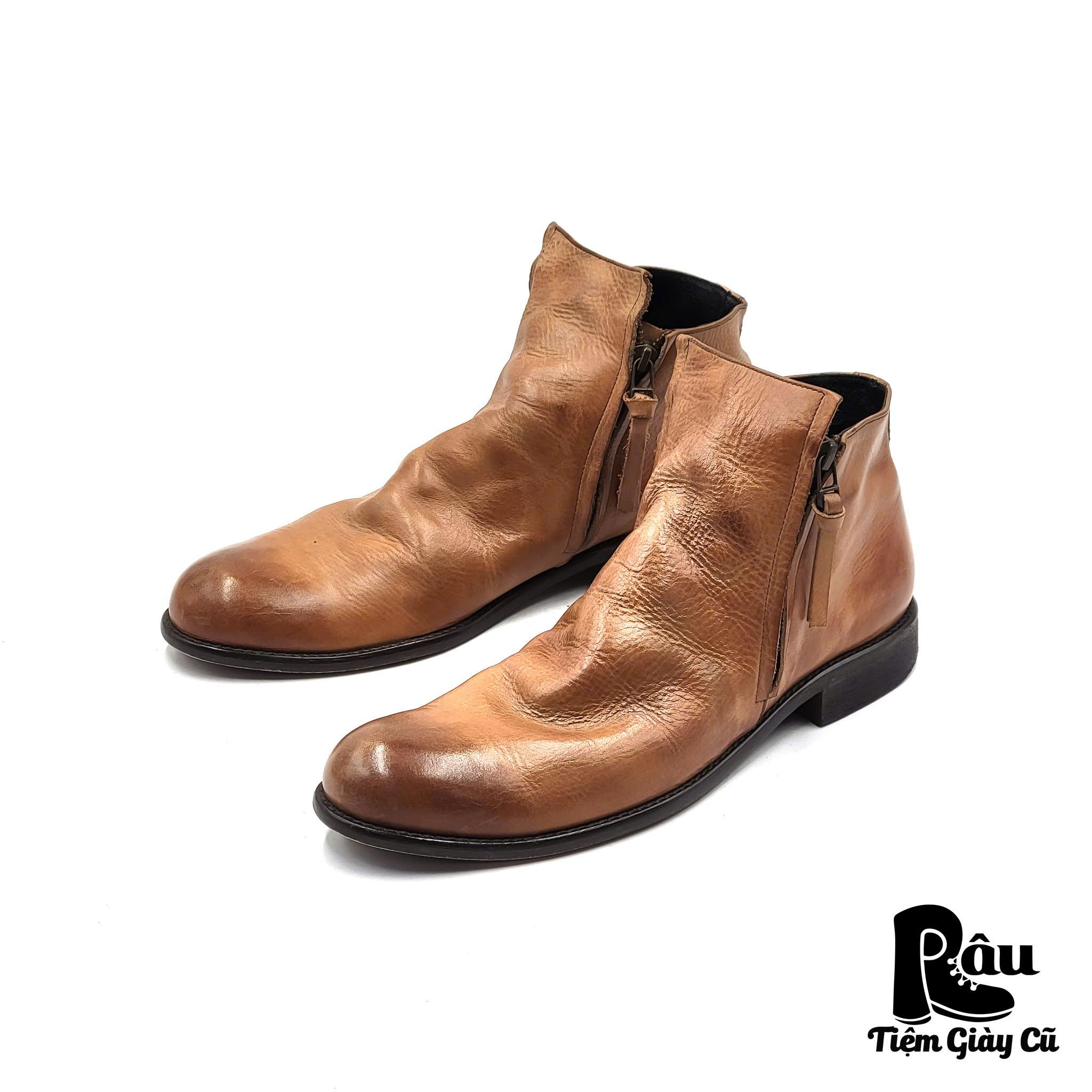 |SIZE 41| ARGIS 12112 DOUBLE SIDEZIP DRAPE BOOT Z41-6514