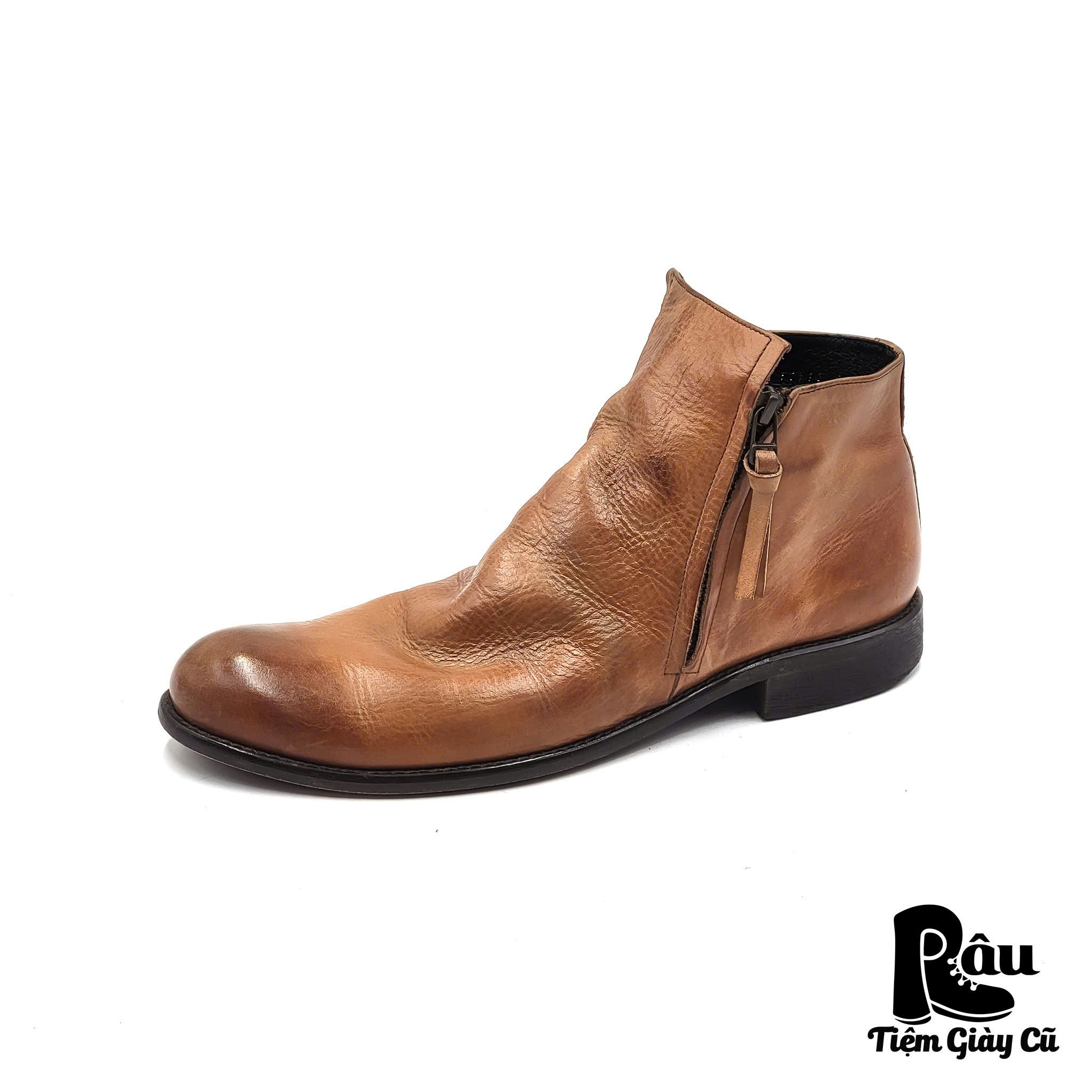 |SIZE 41| ARGIS 12112 DOUBLE SIDEZIP DRAPE BOOT Z41-6514