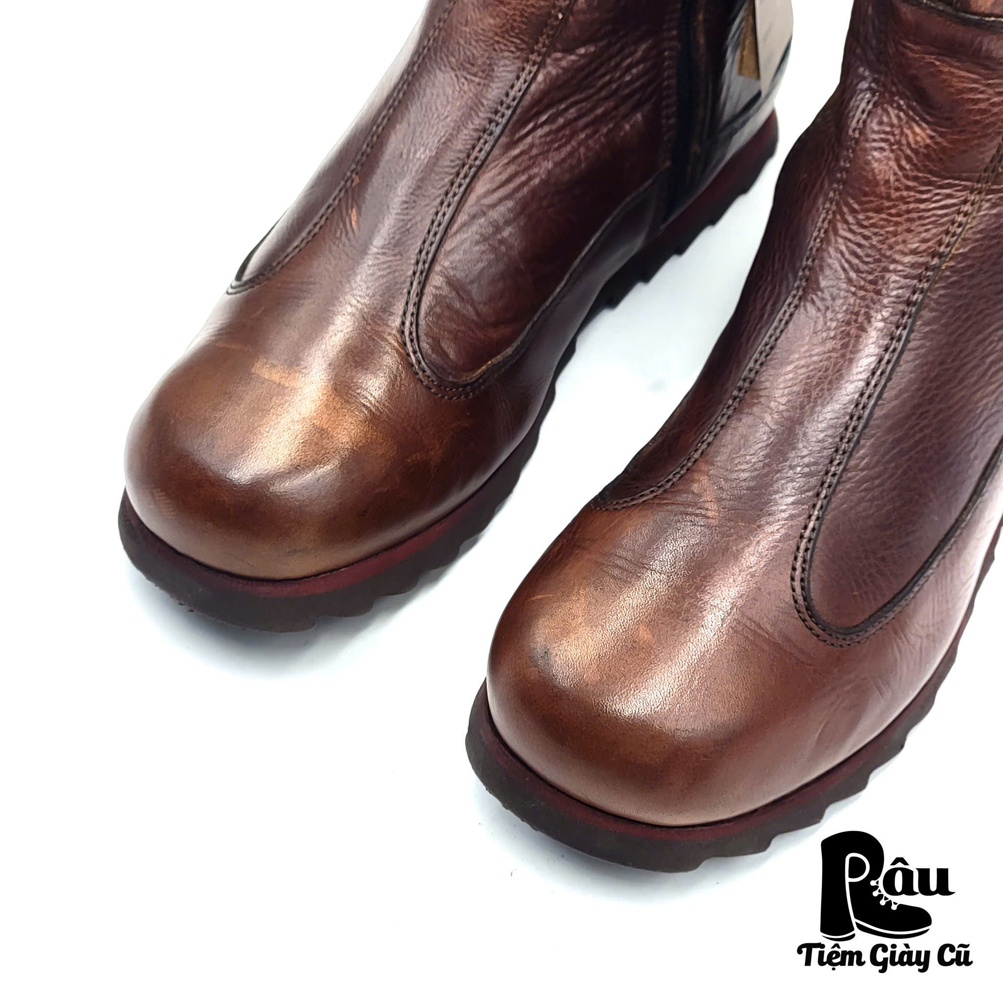 |SIZE 38.5| SNIPE STIEFEL RIPPLE SIDE ZIP ANKLE BOOT Z38.5-6520