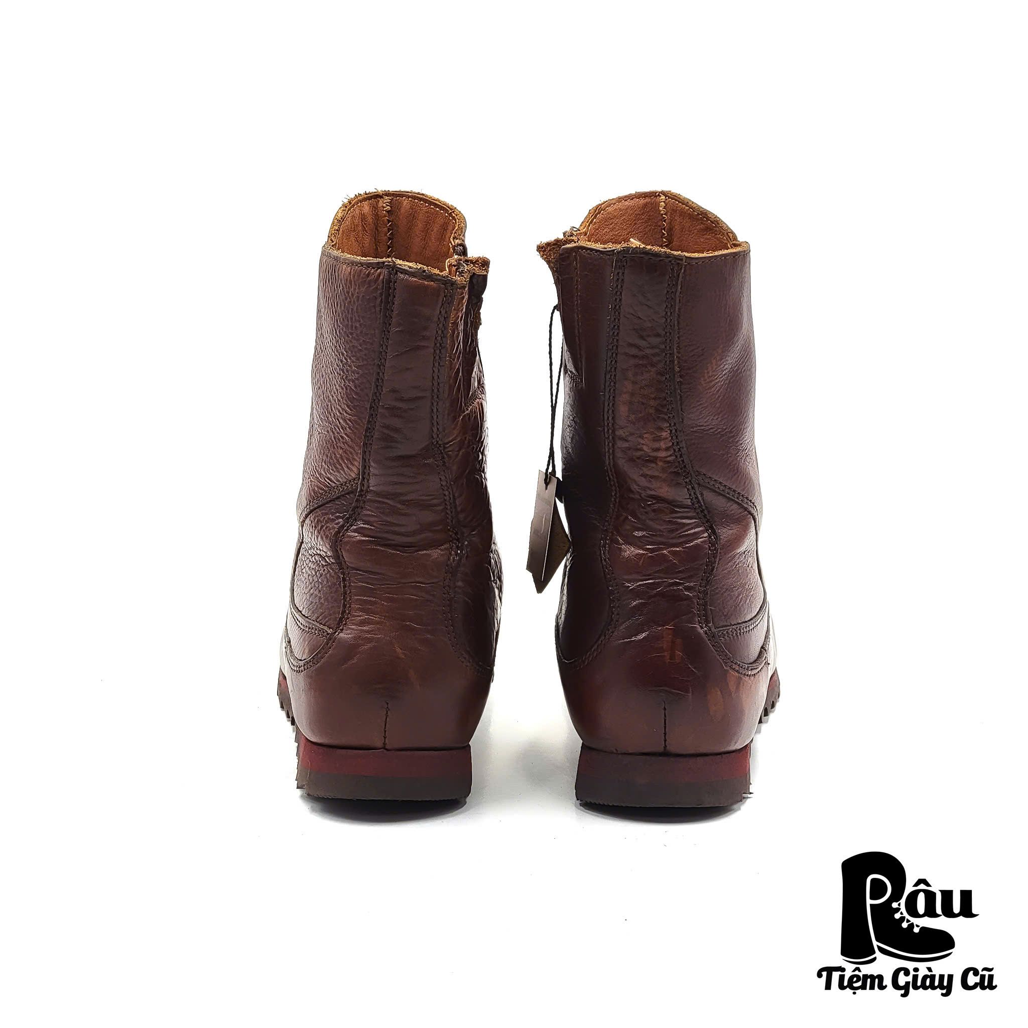 |SIZE 38.5| SNIPE STIEFEL RIPPLE SIDE ZIP ANKLE BOOT Z38.5-6520