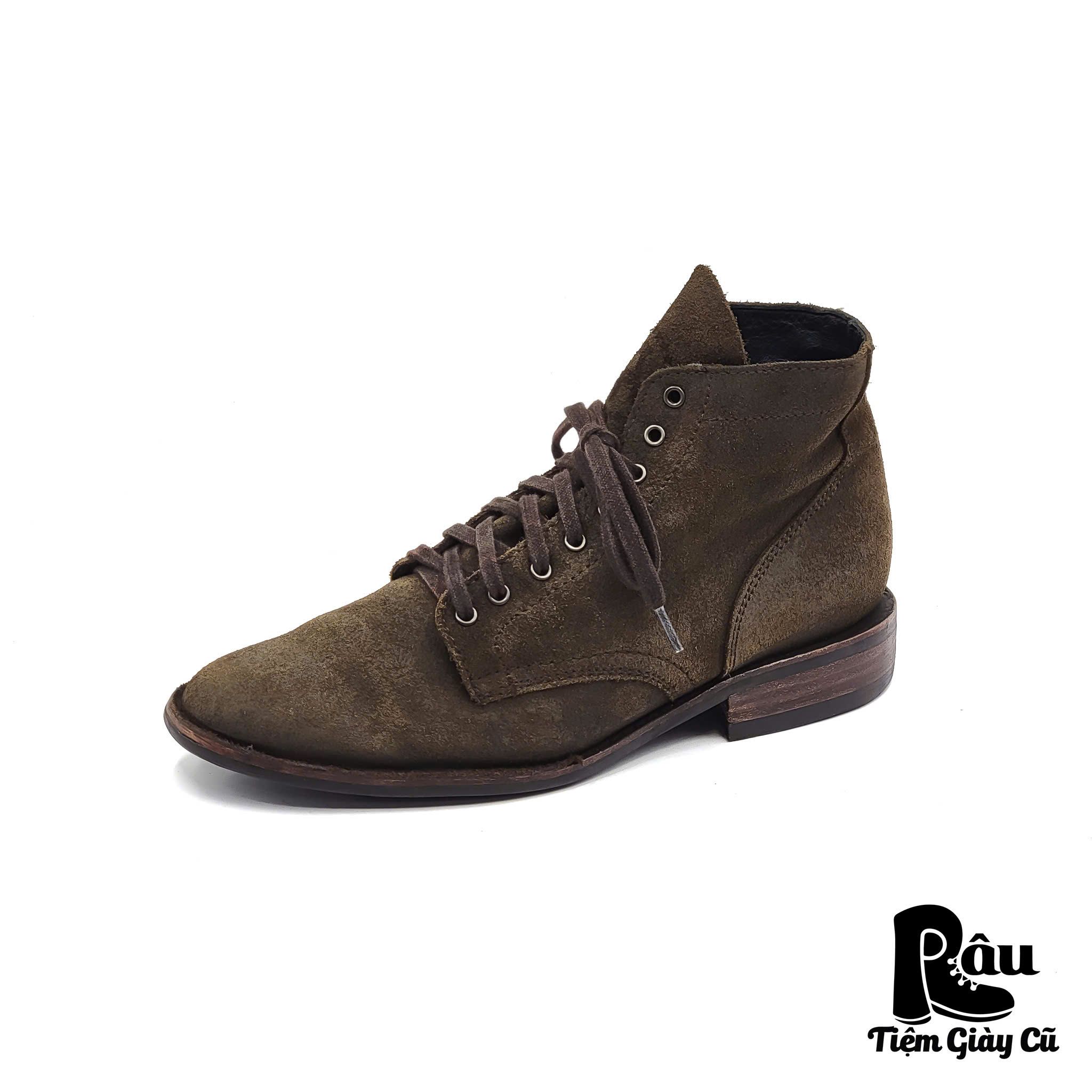 |SIZE 41| THURSDAY PRESIDENT MTO DARK GREEN SUEDE LACE UP BOOT Z41-6527