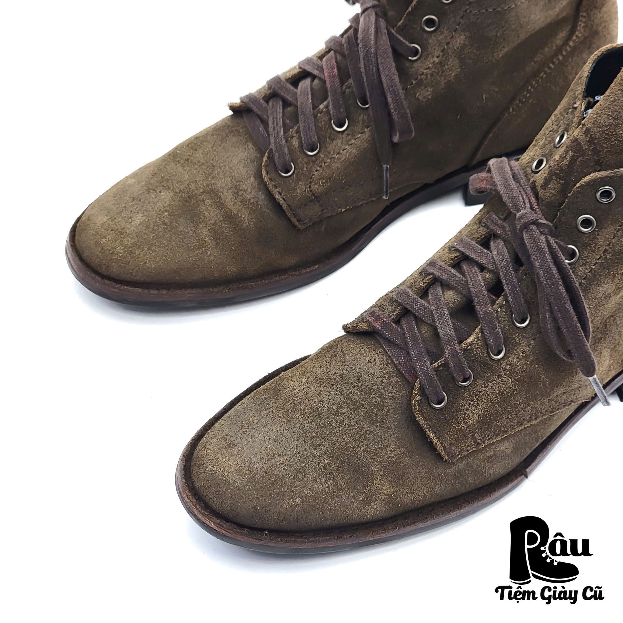 |SIZE 41| THURSDAY PRESIDENT MTO DARK GREEN SUEDE LACE UP BOOT Z41-6527