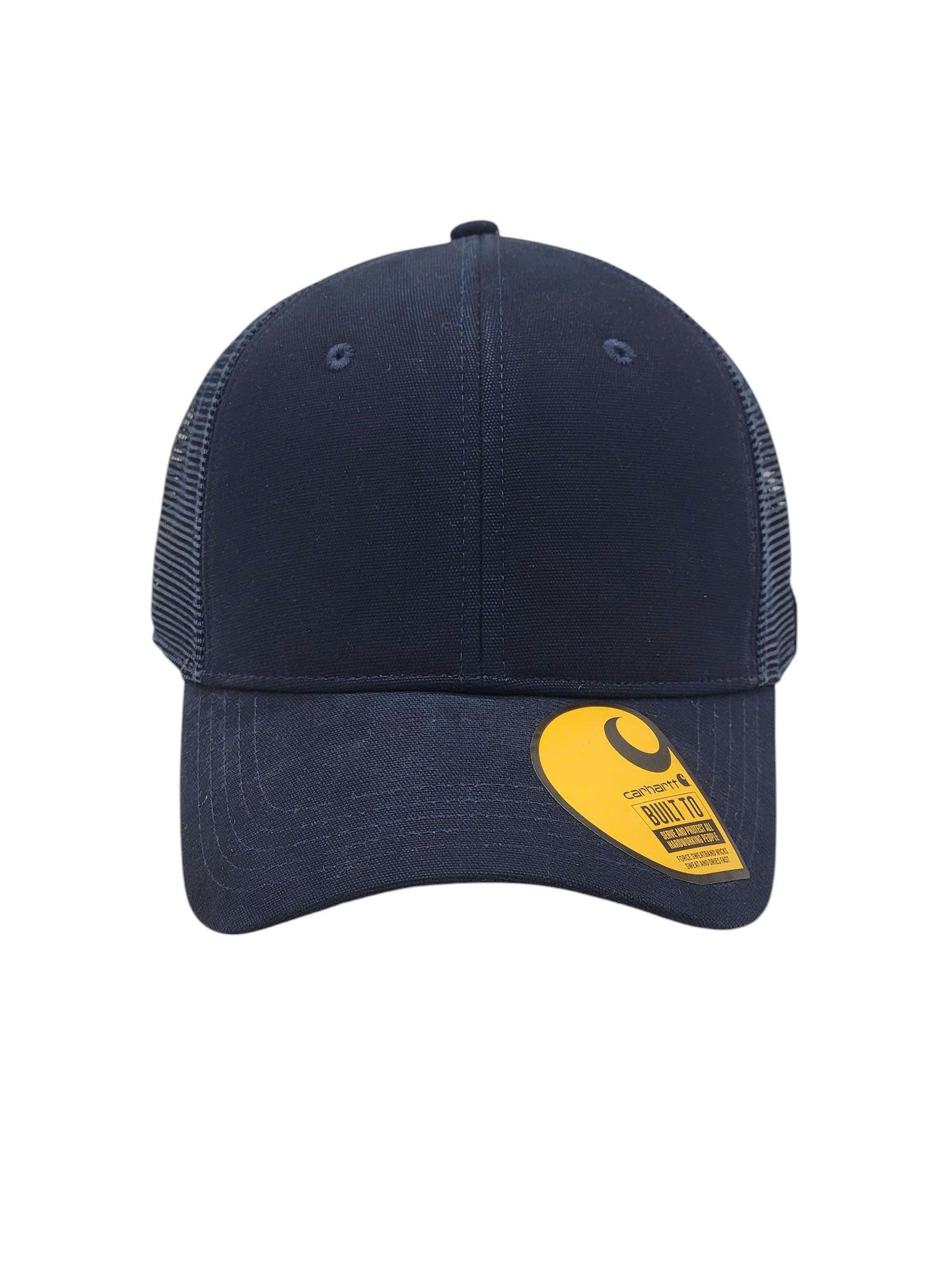 CARHARTT NAVY CANVAS MESH BACK CAP AH5298-M-NAVY